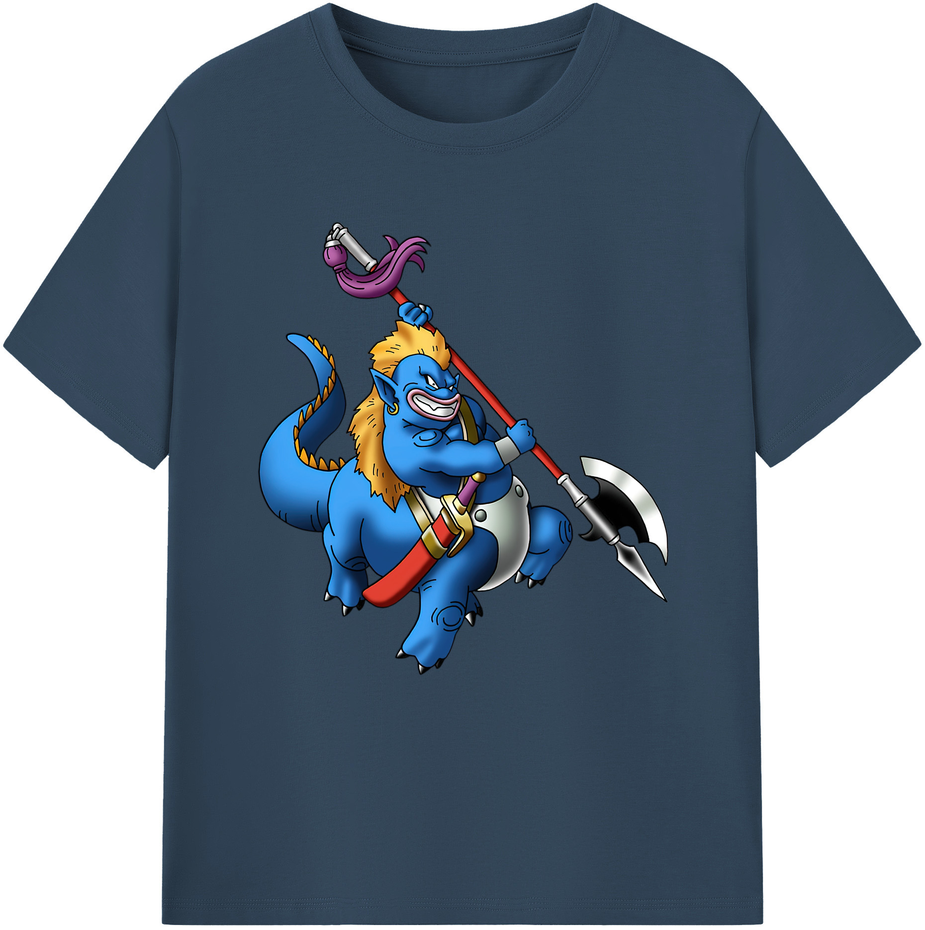 （画像用） ドラゴンクエスト Doragon Kuesuto Dragon Quest 綿100％半袖Tシャツ（フロントプリント）