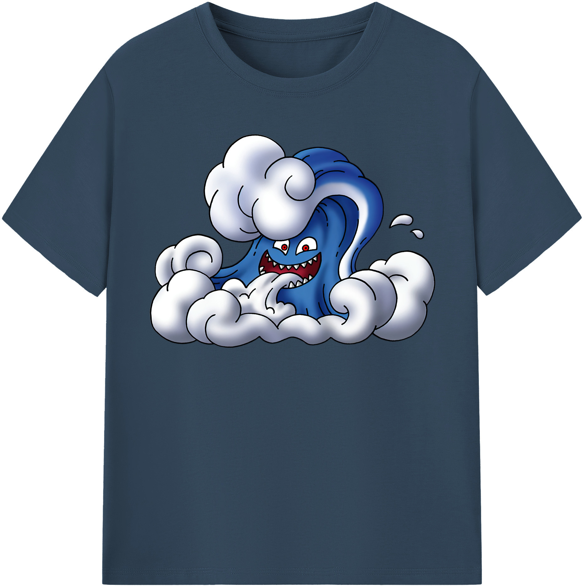 （画像用） ドラゴンクエスト Doragon Kuesuto Dragon Quest 綿100％半袖Tシャツ（フロントプリント）