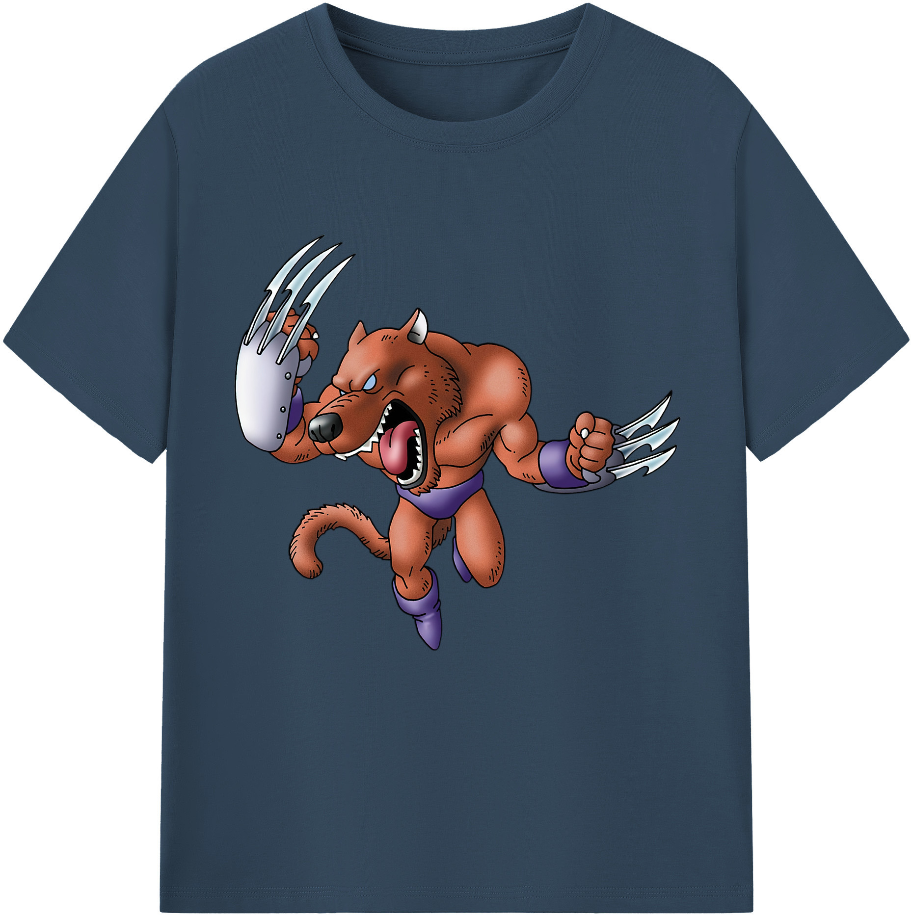 （画像用） ドラゴンクエスト Doragon Kuesuto Dragon Quest 綿100％半袖Tシャツ（フロントプリント）