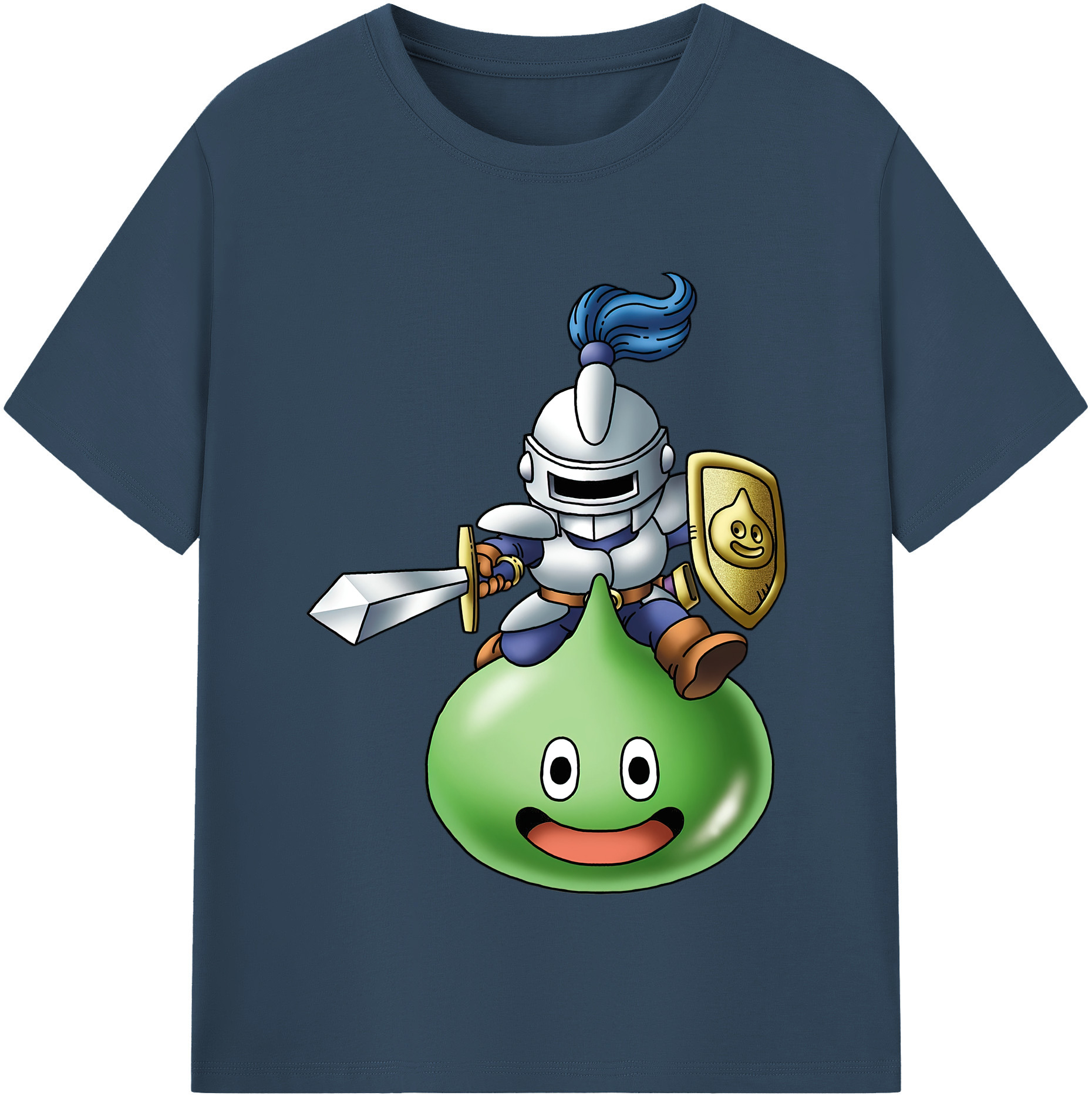 （画像用） ドラゴンクエスト Doragon Kuesuto Dragon Quest 綿100％半袖Tシャツ（フロントプリント）
