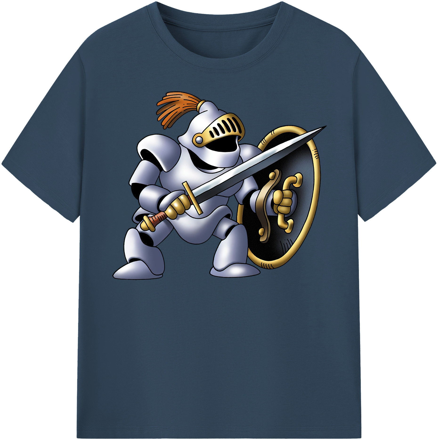 （画像用） ドラゴンクエスト Doragon Kuesuto Dragon Quest 綿100％半袖Tシャツ（フロントプリント）