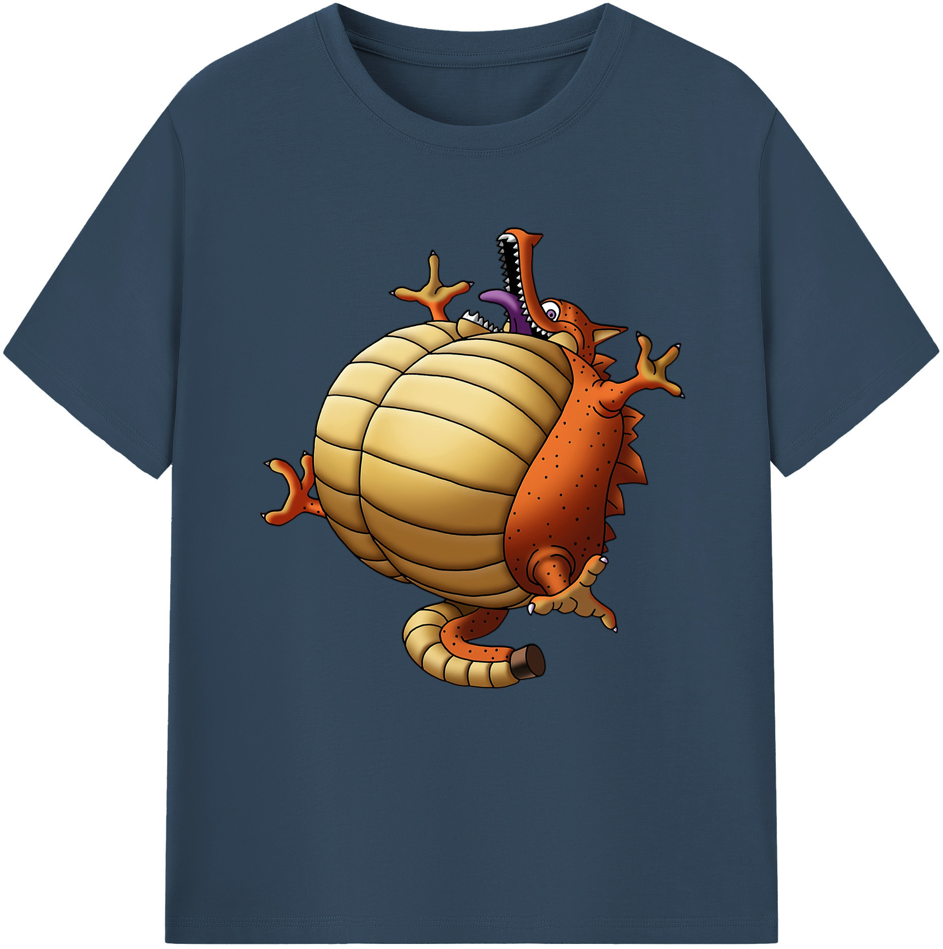 （画像用） ドラゴンクエスト Doragon Kuesuto Dragon Quest 綿100％半袖Tシャツ（フロントプリント）