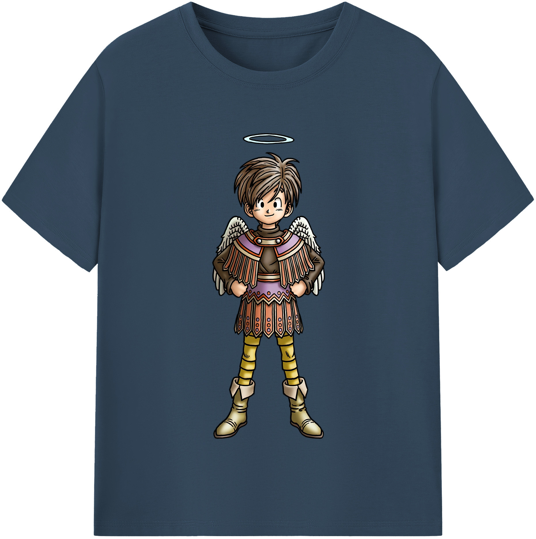 （画像用） ドラゴンクエスト Doragon Kuesuto Dragon Quest 綿100％半袖Tシャツ（フロントプリント）