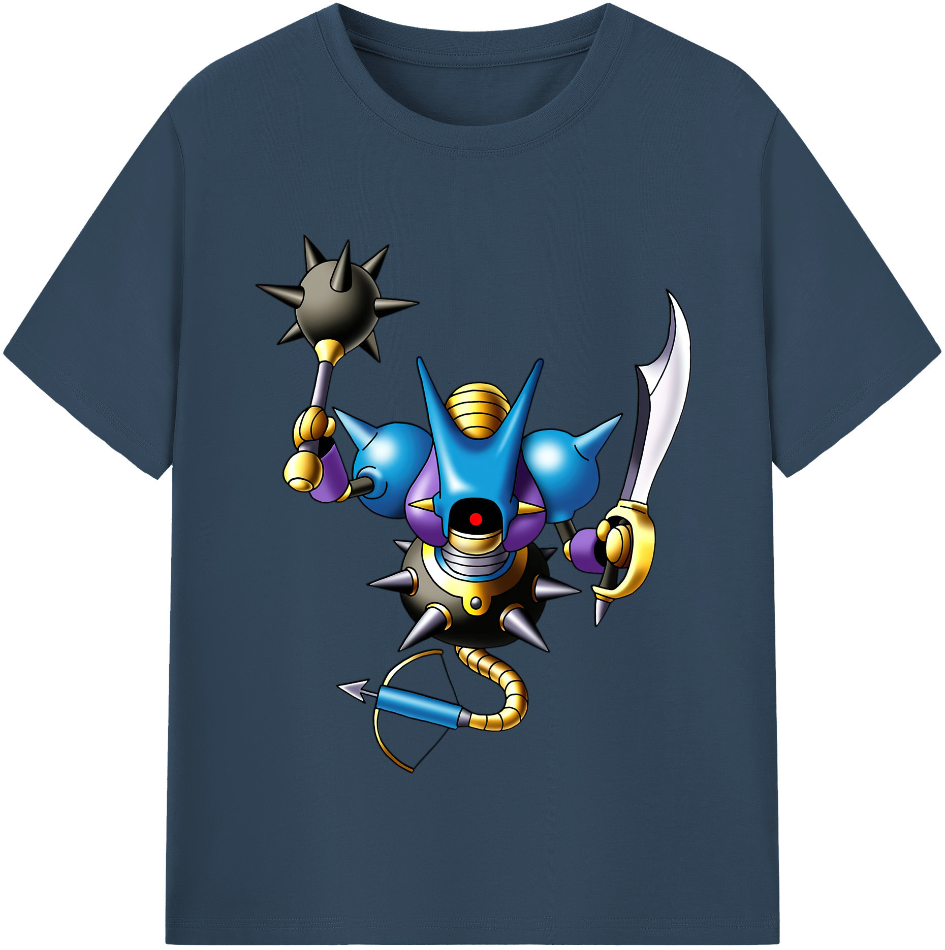 （画像用） ドラゴンクエスト Doragon Kuesuto Dragon Quest 綿100％半袖Tシャツ（フロントプリント）
