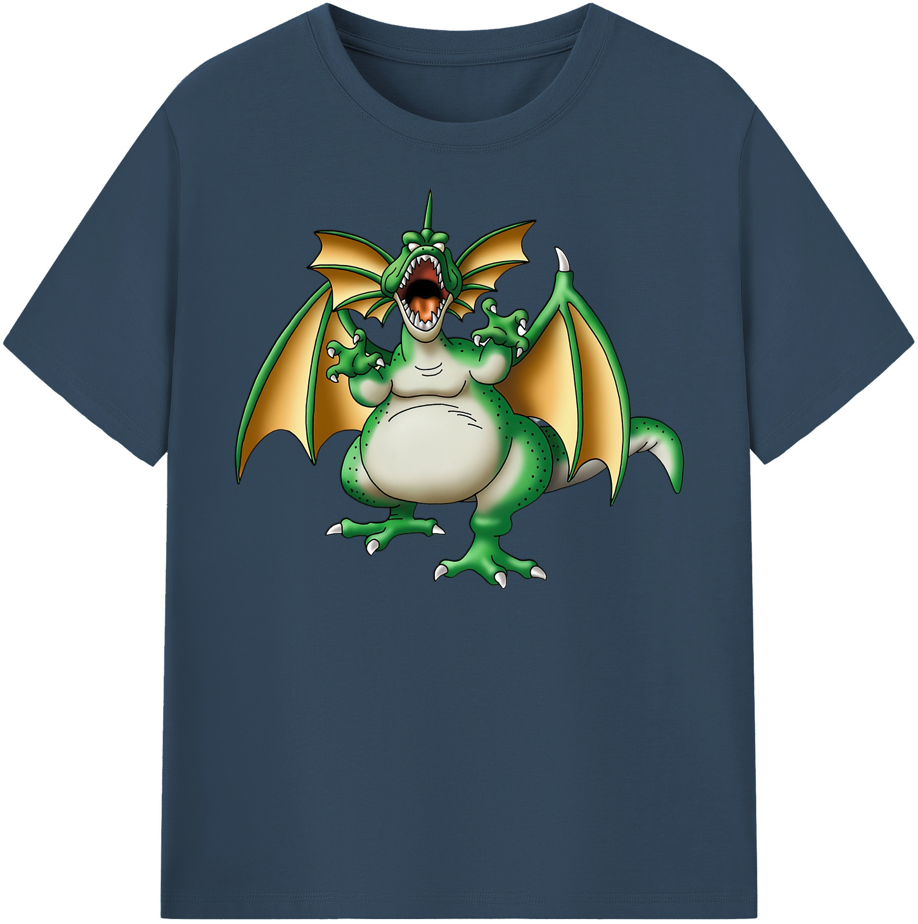 （画像用） ドラゴンクエスト Doragon Kuesuto Dragon Quest 綿100％半袖Tシャツ（フロントプリント）