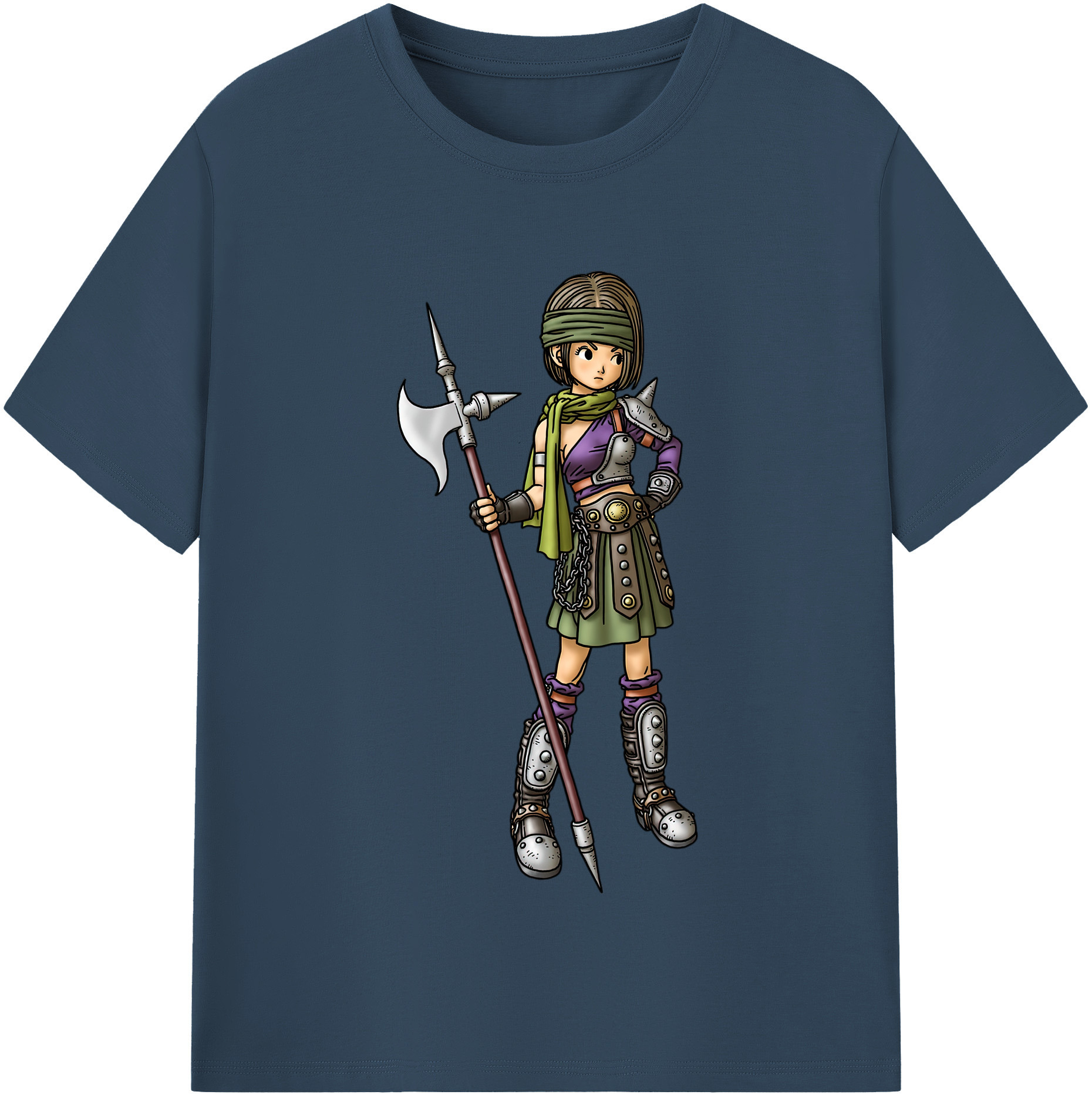（画像用） ドラゴンクエスト Doragon Kuesuto Dragon Quest 綿100％半袖Tシャツ（フロントプリント）