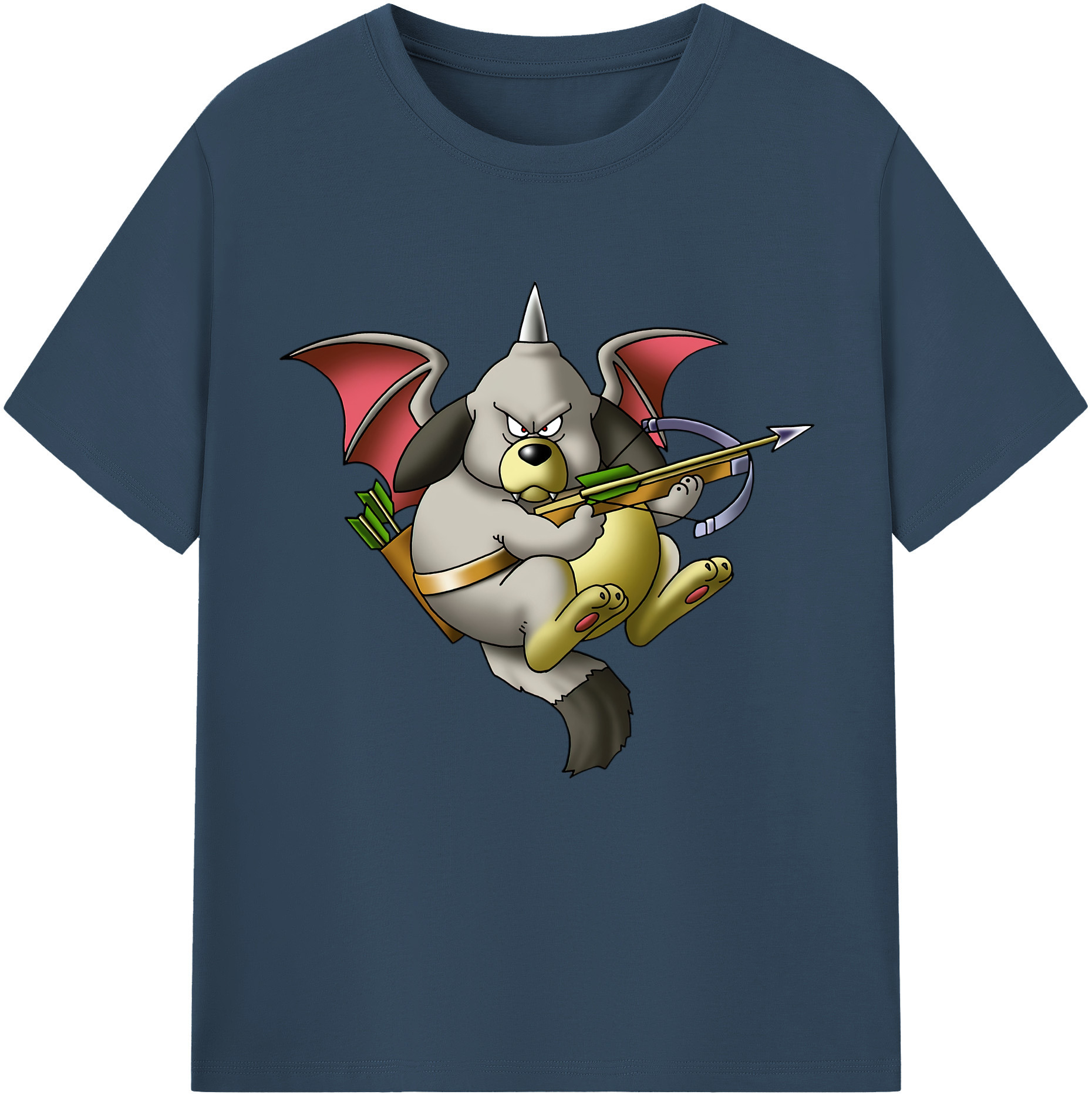 （画像用） ドラゴンクエスト Doragon Kuesuto Dragon Quest 綿100％半袖Tシャツ（フロントプリント）