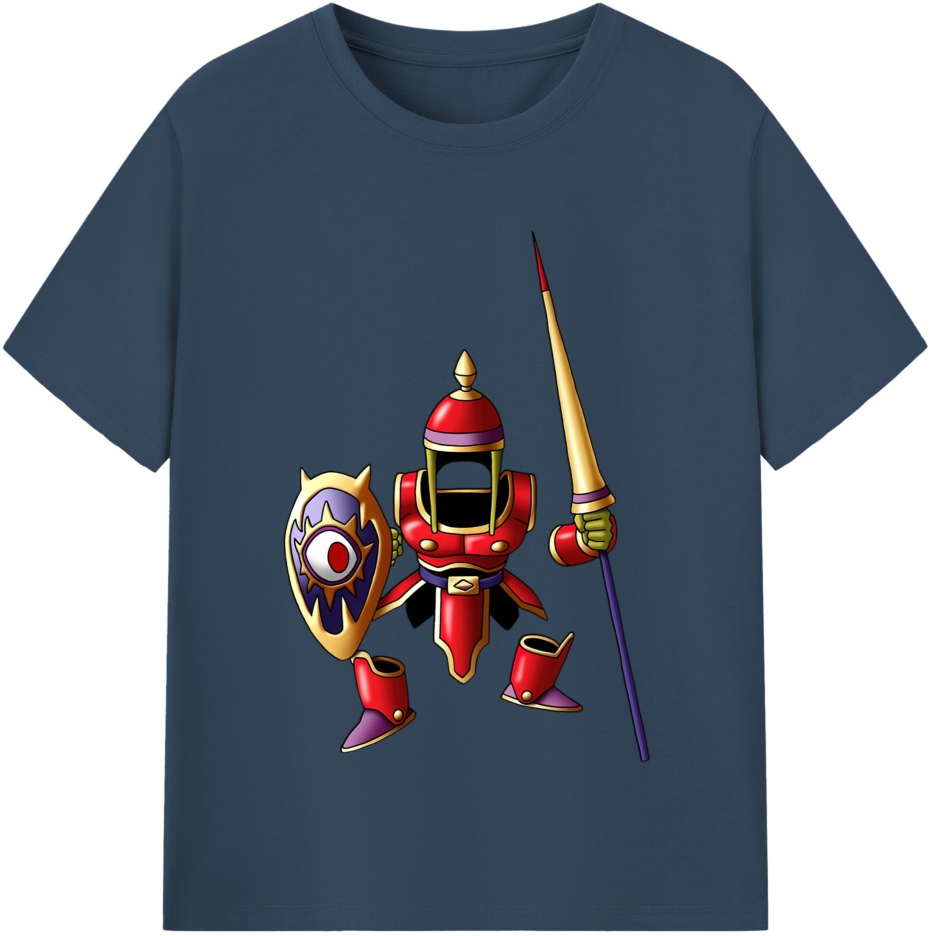 （画像用） ドラゴンクエスト Doragon Kuesuto Dragon Quest 綿100％半袖Tシャツ（フロントプリント）