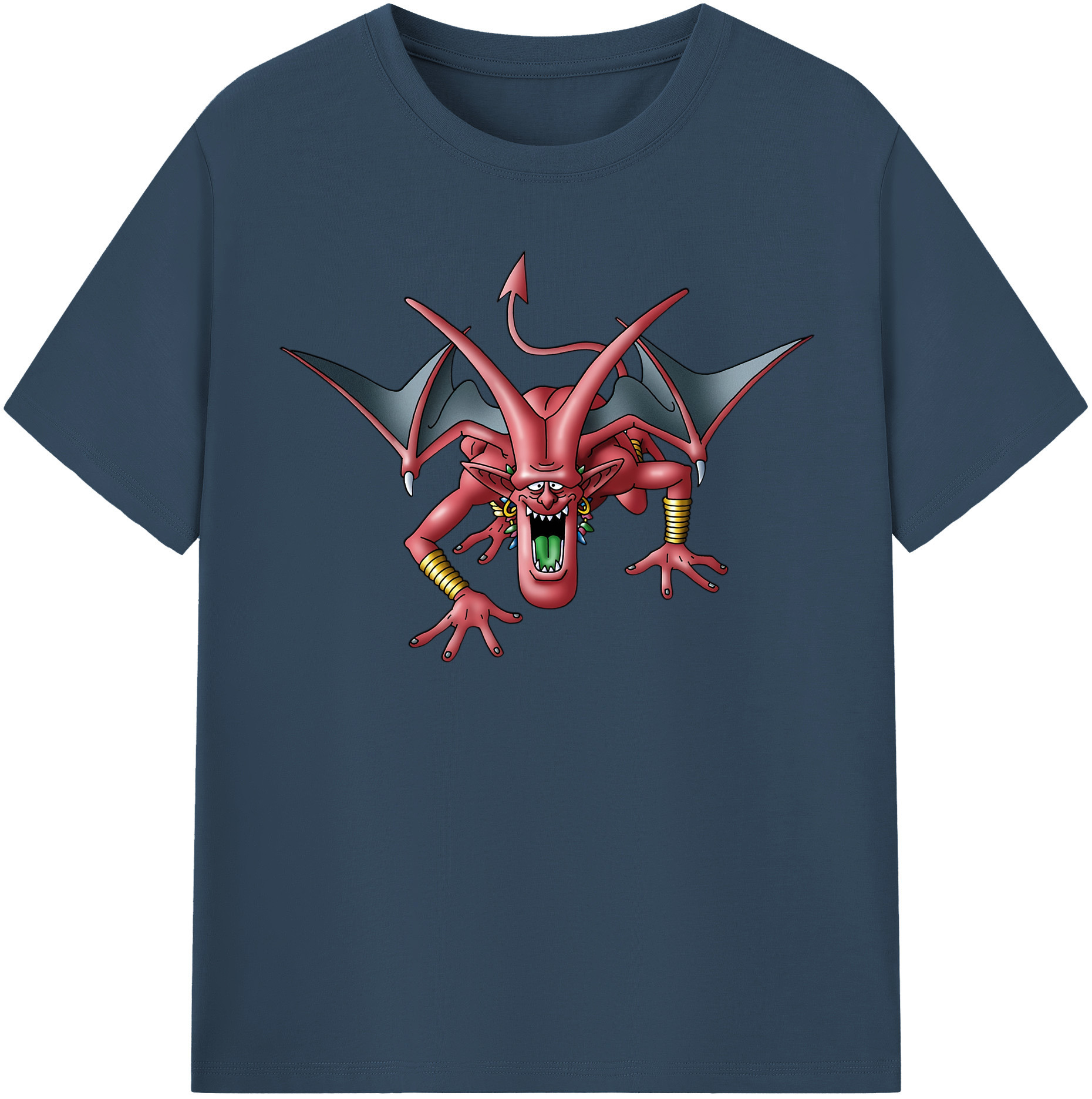 （画像用） ドラゴンクエスト Doragon Kuesuto Dragon Quest 綿100％半袖Tシャツ（フロントプリント）