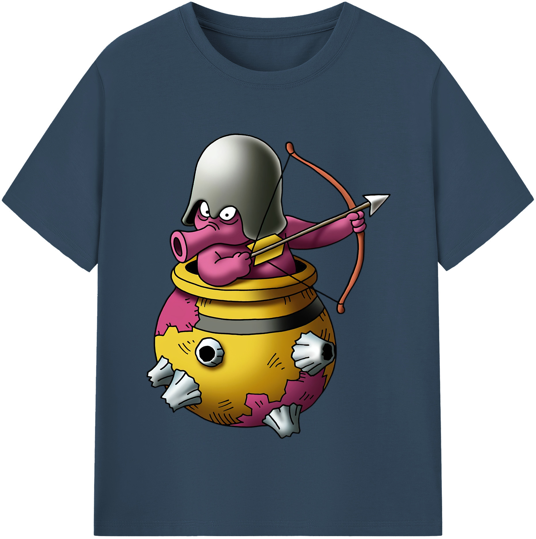 （画像用） ドラゴンクエスト Doragon Kuesuto Dragon Quest 綿100％半袖Tシャツ（フロントプリント）