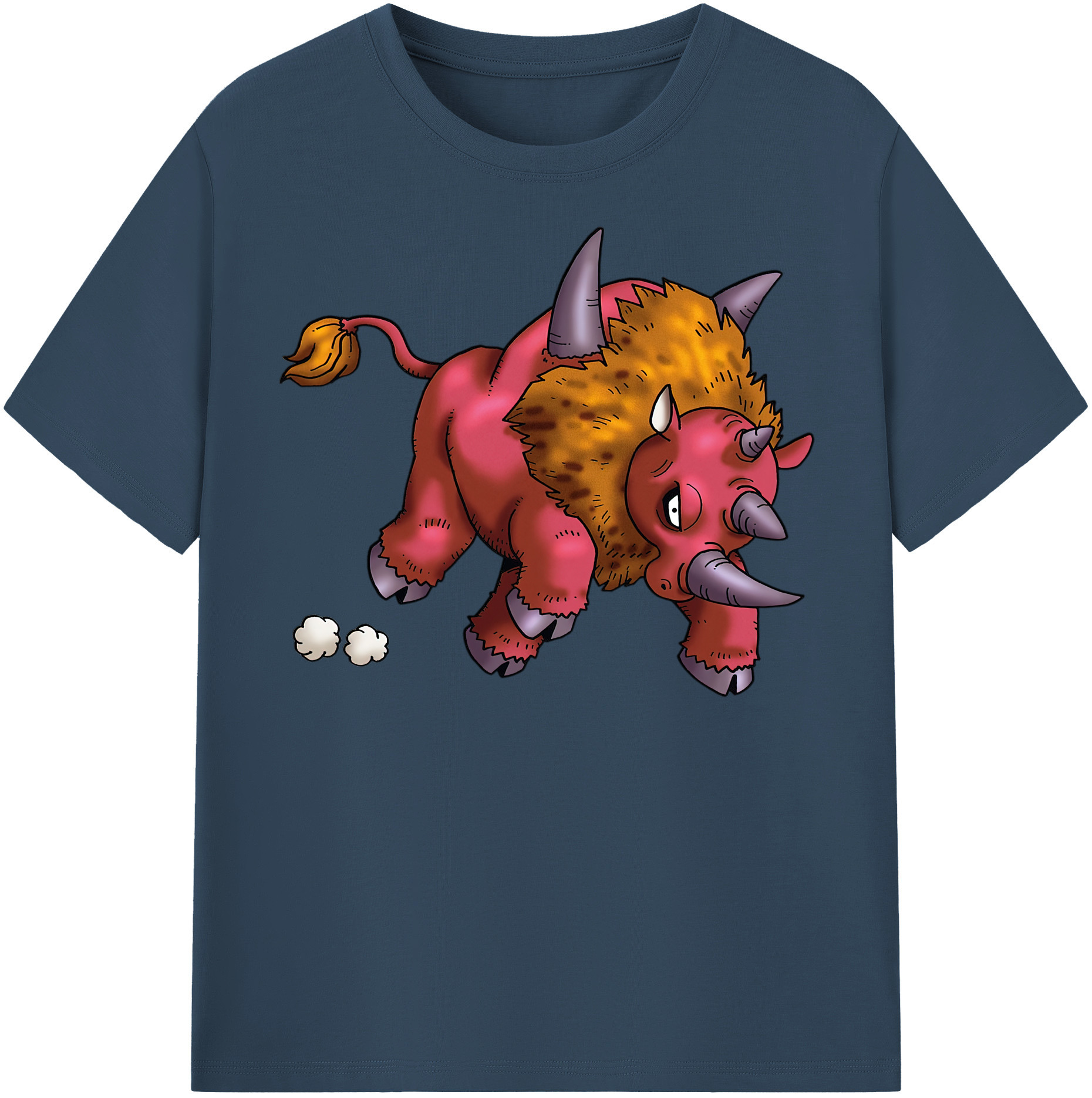 （画像用） ドラゴンクエスト Doragon Kuesuto Dragon Quest 綿100％半袖Tシャツ（フロントプリント）
