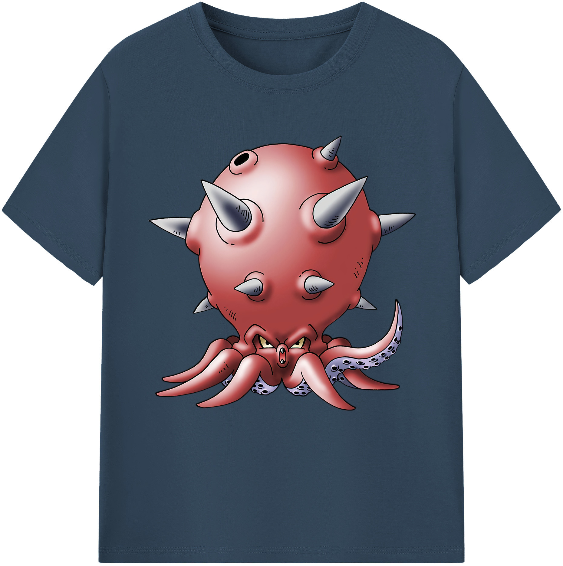 （画像用） ドラゴンクエスト Doragon Kuesuto Dragon Quest 綿100％半袖Tシャツ（フロントプリント）