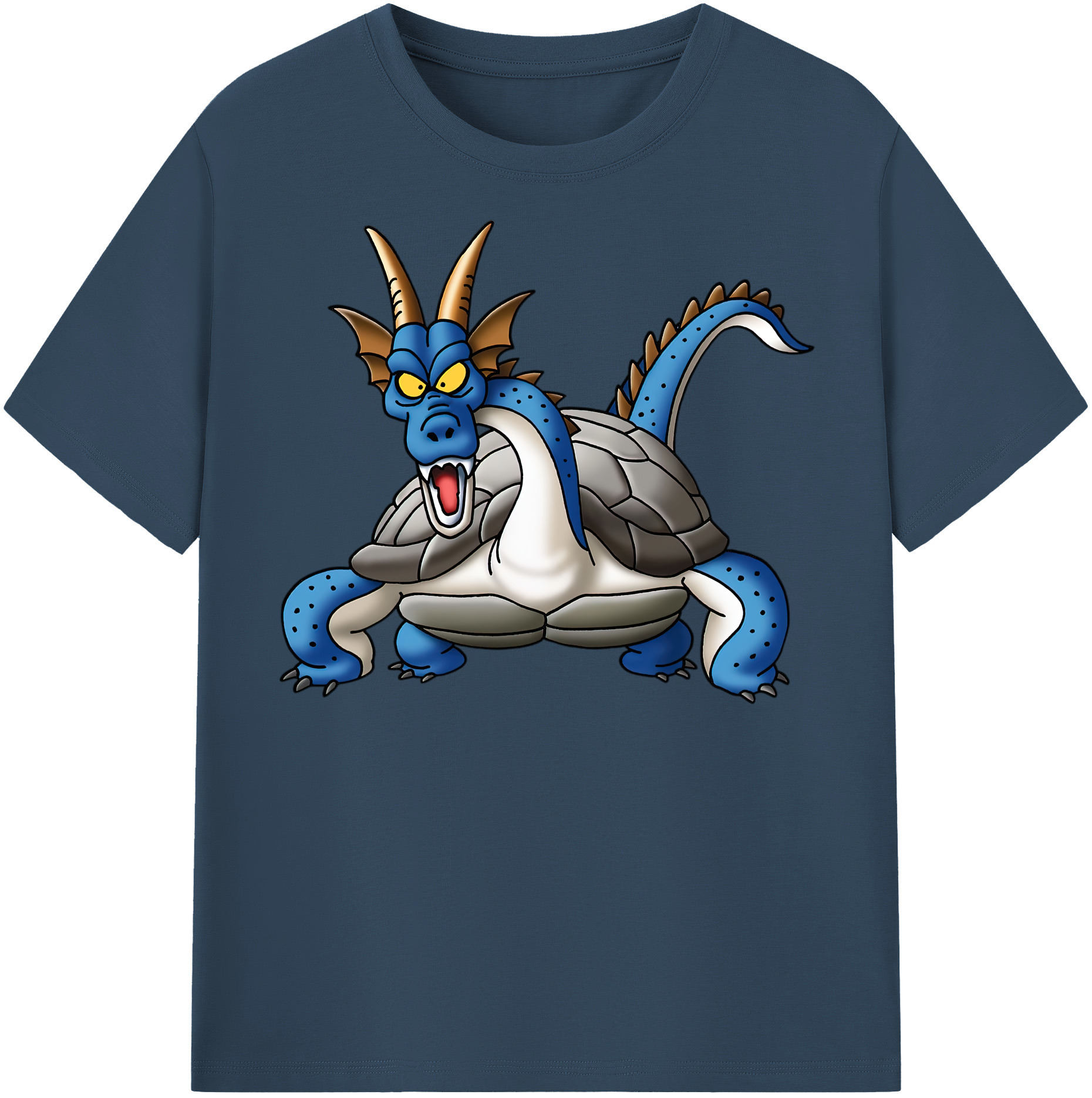 （画像用） ドラゴンクエスト Doragon Kuesuto Dragon Quest 綿100％半袖Tシャツ（フロントプリント）