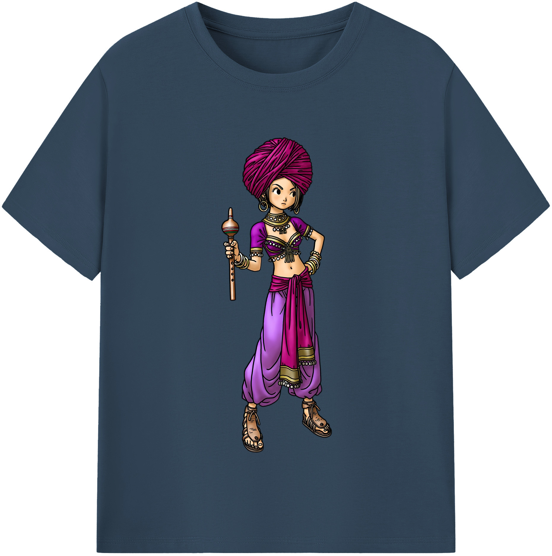 （画像用） ドラゴンクエスト Doragon Kuesuto Dragon Quest 綿100％半袖Tシャツ（フロントプリント）