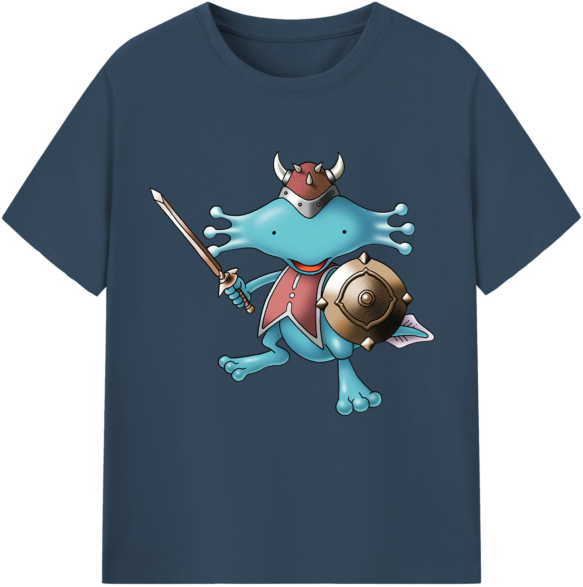 （画像用） ドラゴンクエスト Doragon Kuesuto Dragon Quest 綿100％半袖Tシャツ（フロントプリント）