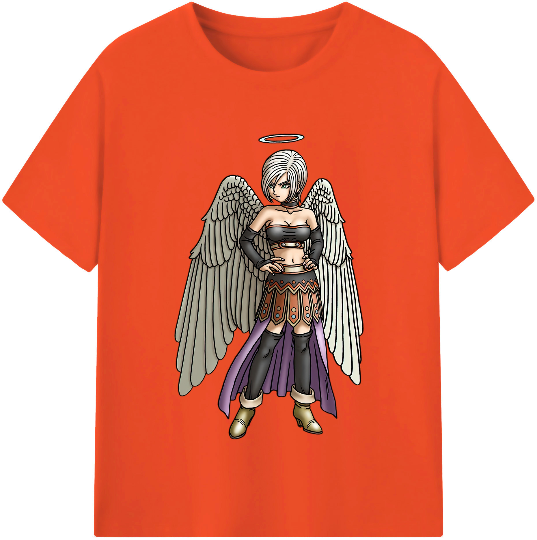 （画像用） ドラゴンクエスト Doragon Kuesuto Dragon Quest 綿100％半袖Tシャツ（フロントプリント）