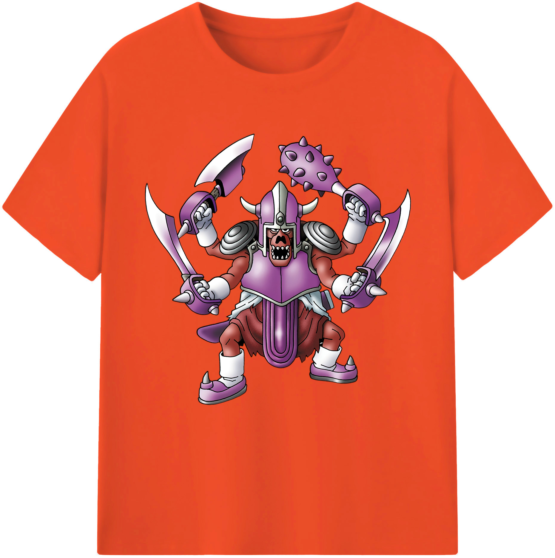 （画像用） ドラゴンクエスト Doragon Kuesuto Dragon Quest 綿100％半袖Tシャツ（フロントプリント）