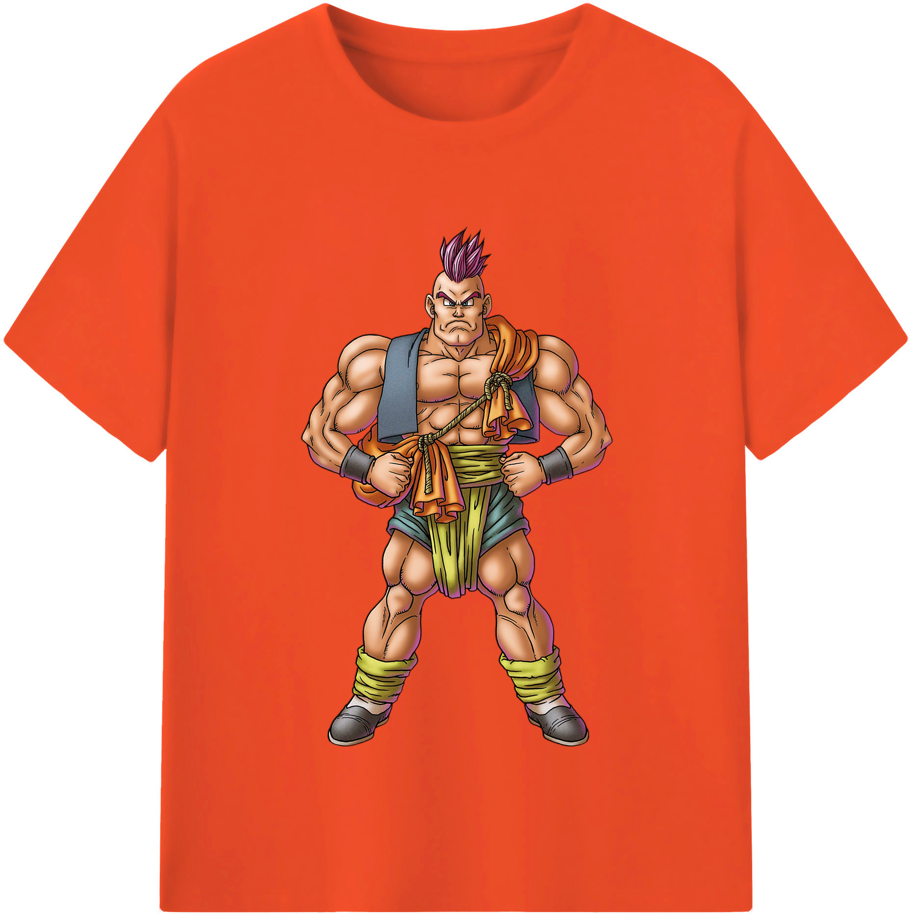 （画像用） ドラゴンクエスト Doragon Kuesuto Dragon Quest 綿100％半袖Tシャツ（フロントプリント）