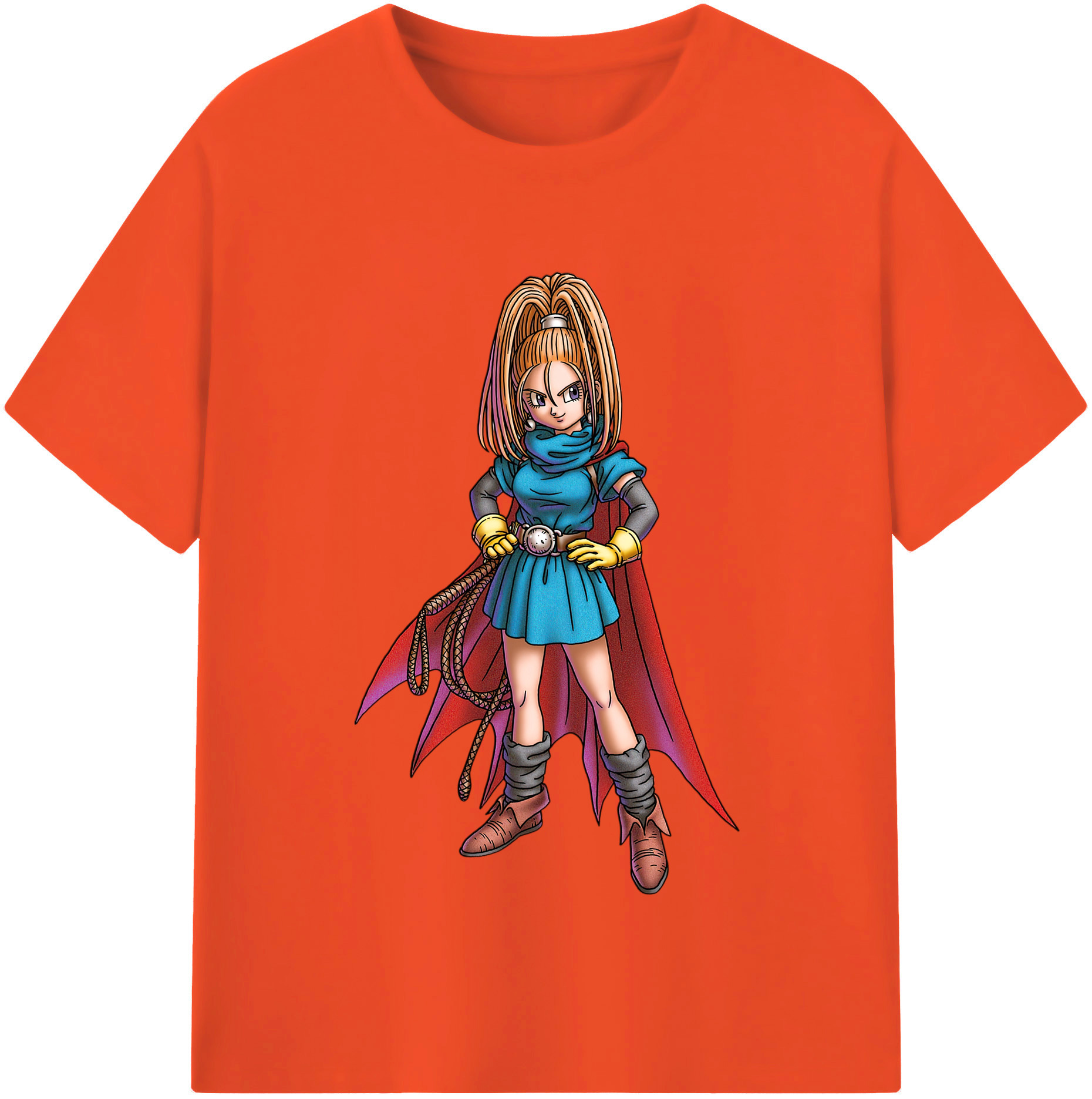 （画像用） ドラゴンクエスト Doragon Kuesuto Dragon Quest 綿100％半袖Tシャツ（フロントプリント）
