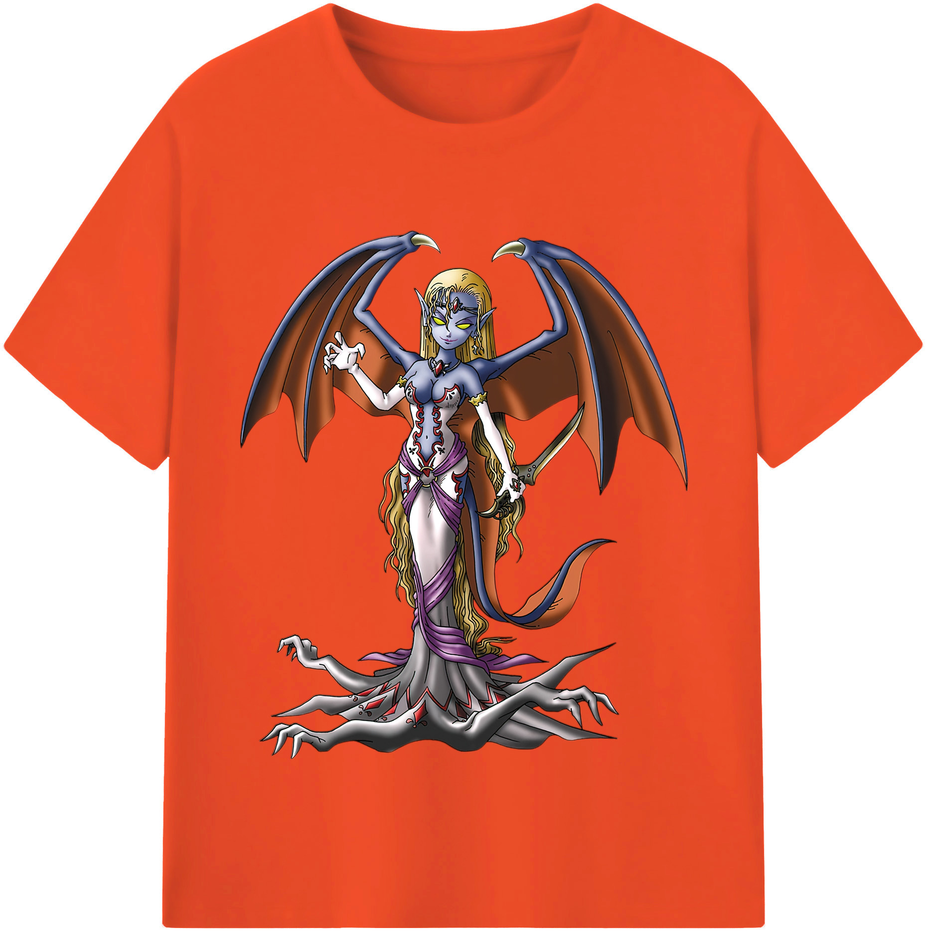 （画像用） ドラゴンクエスト Doragon Kuesuto Dragon Quest 綿100％半袖Tシャツ（フロントプリント）