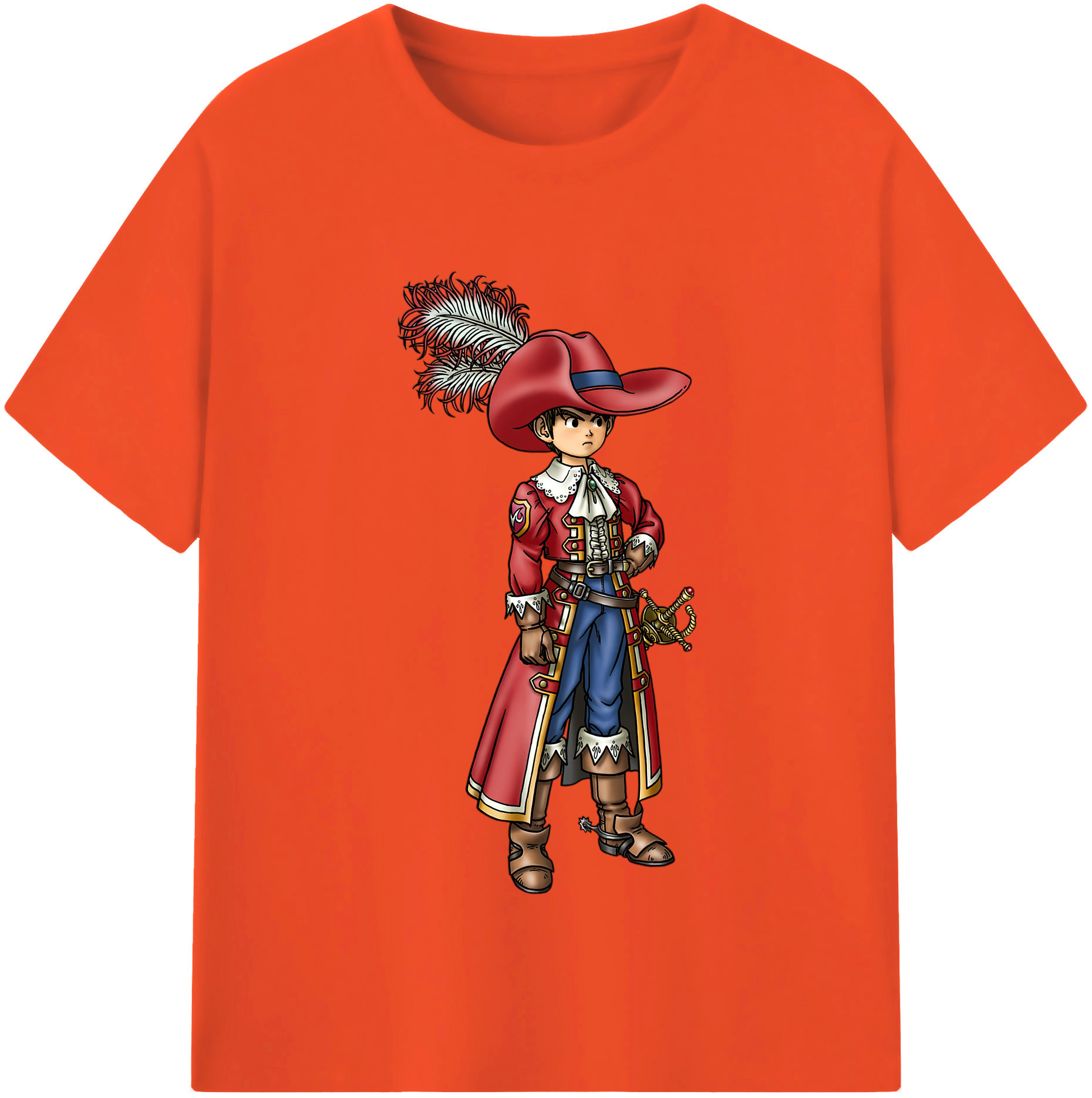 （画像用） ドラゴンクエスト Doragon Kuesuto Dragon Quest 綿100％半袖Tシャツ（フロントプリント）