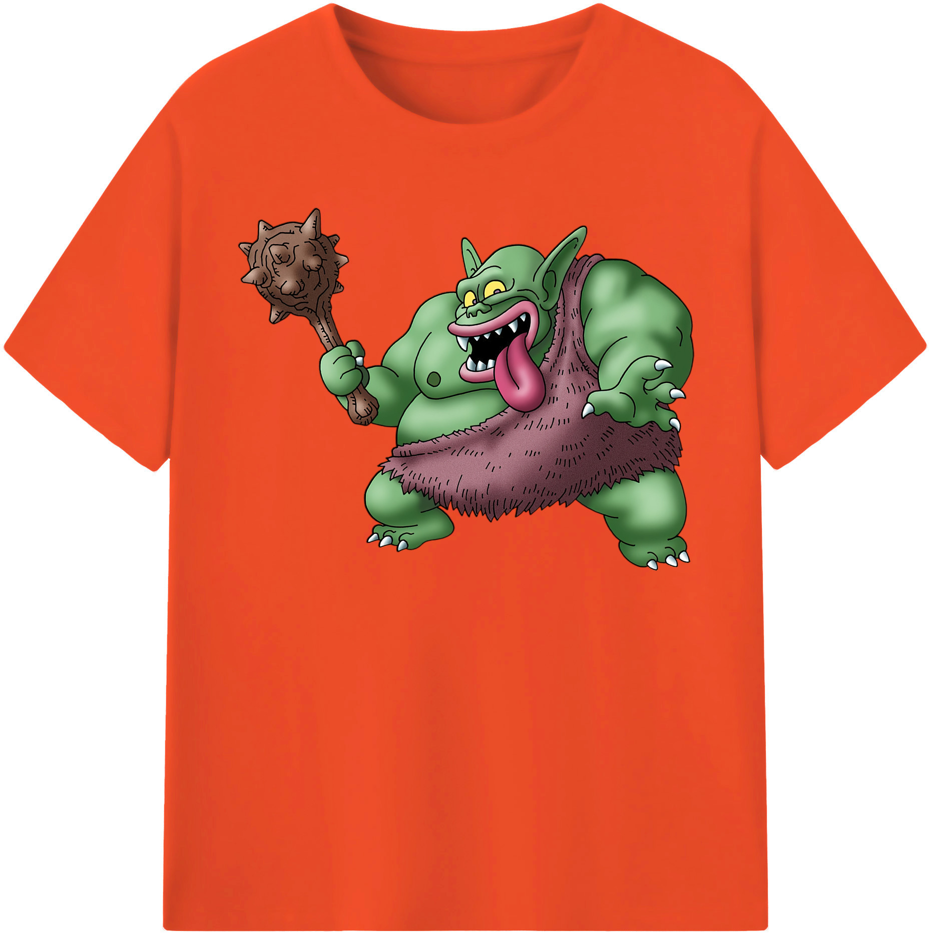 （画像用） ドラゴンクエスト Doragon Kuesuto Dragon Quest 綿100％半袖Tシャツ（フロントプリント）