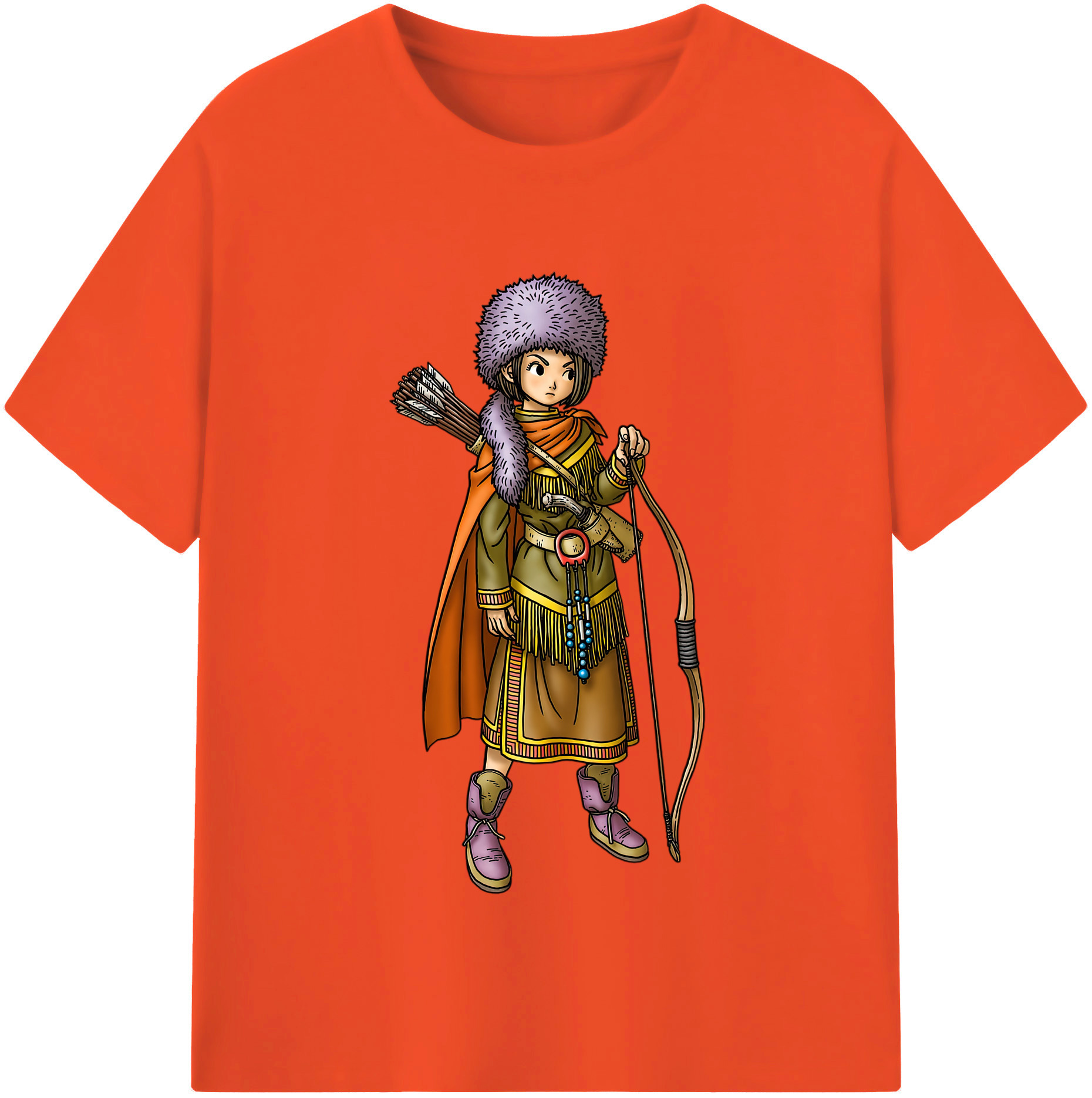 （画像用） ドラゴンクエスト Doragon Kuesuto Dragon Quest 綿100％半袖Tシャツ（フロントプリント）