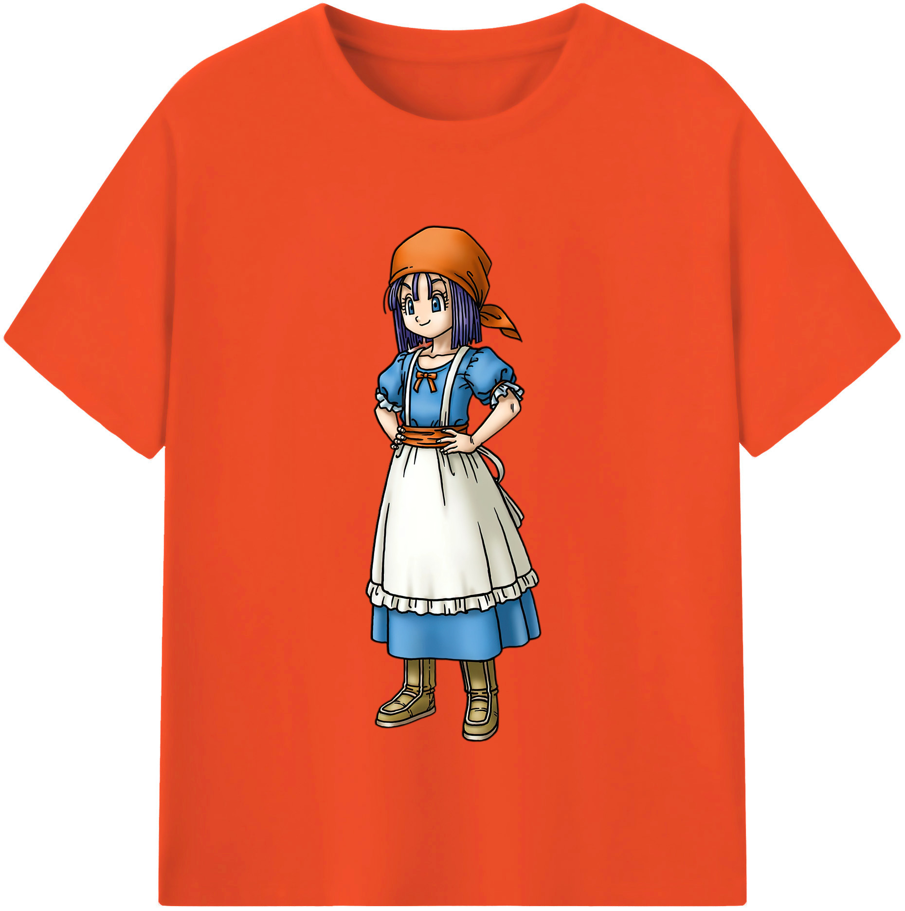 （画像用） ドラゴンクエスト Doragon Kuesuto Dragon Quest 綿100％半袖Tシャツ（フロントプリント）