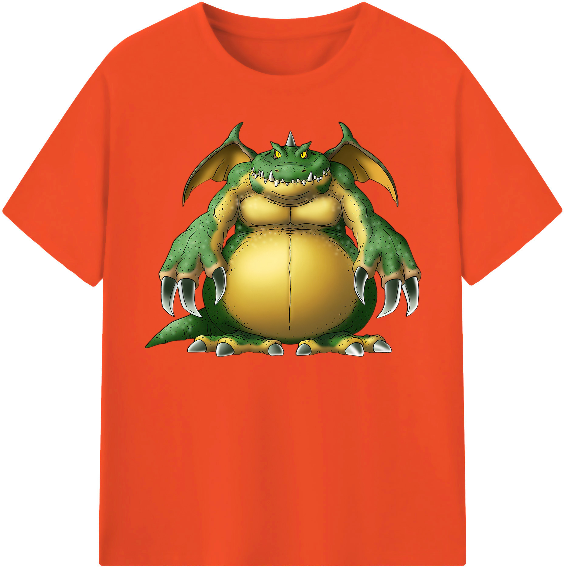 （画像用） ドラゴンクエスト Doragon Kuesuto Dragon Quest 綿100％半袖Tシャツ（フロントプリント）