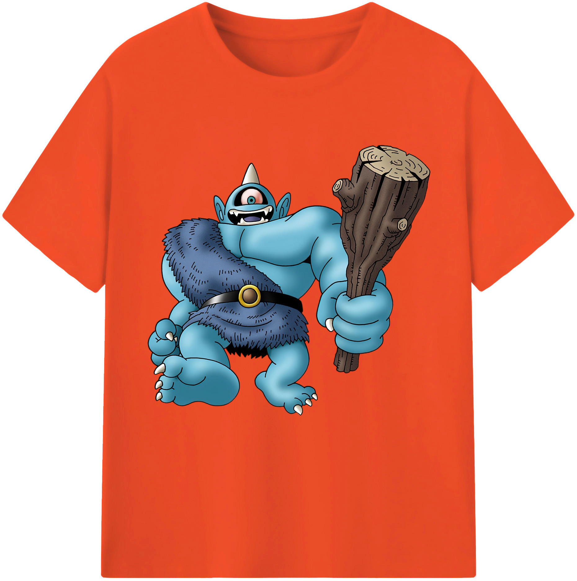 （画像用） ドラゴンクエスト Doragon Kuesuto Dragon Quest 綿100％半袖Tシャツ（フロントプリント）