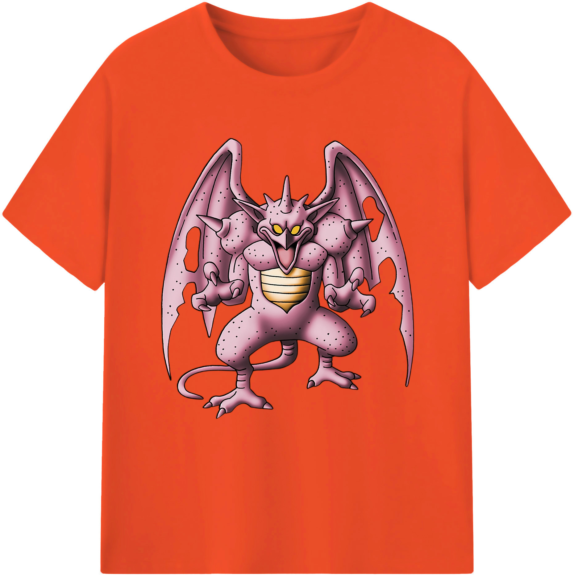 （画像用） ドラゴンクエスト Doragon Kuesuto Dragon Quest 綿100％半袖Tシャツ（フロントプリント）
