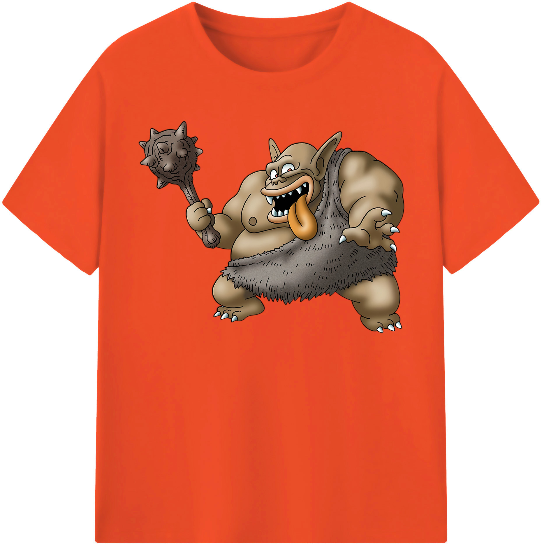 （画像用） ドラゴンクエスト Doragon Kuesuto Dragon Quest 綿100％半袖Tシャツ（フロントプリント）