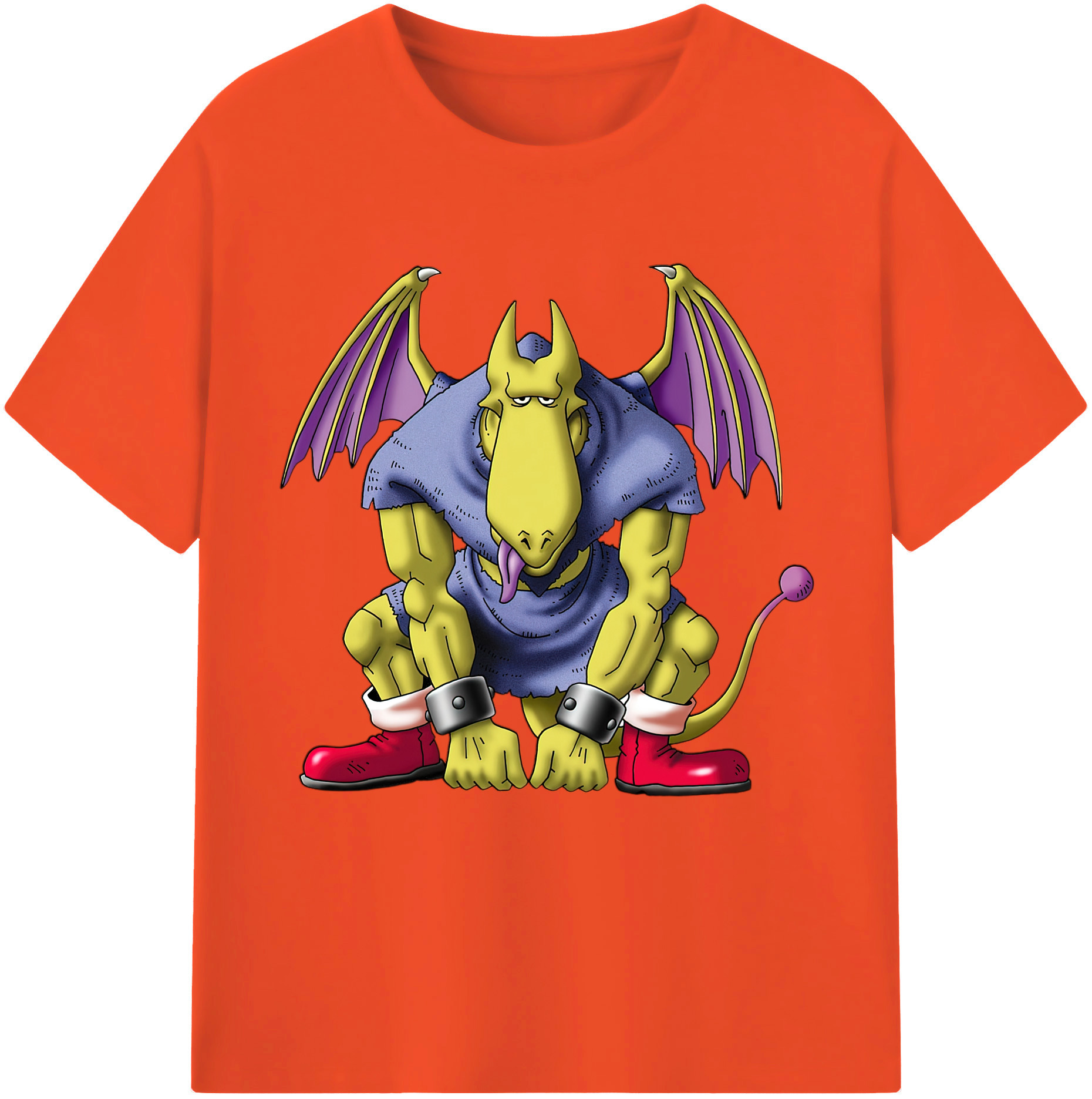 （画像用） ドラゴンクエスト Doragon Kuesuto Dragon Quest 綿100％半袖Tシャツ（フロントプリント）