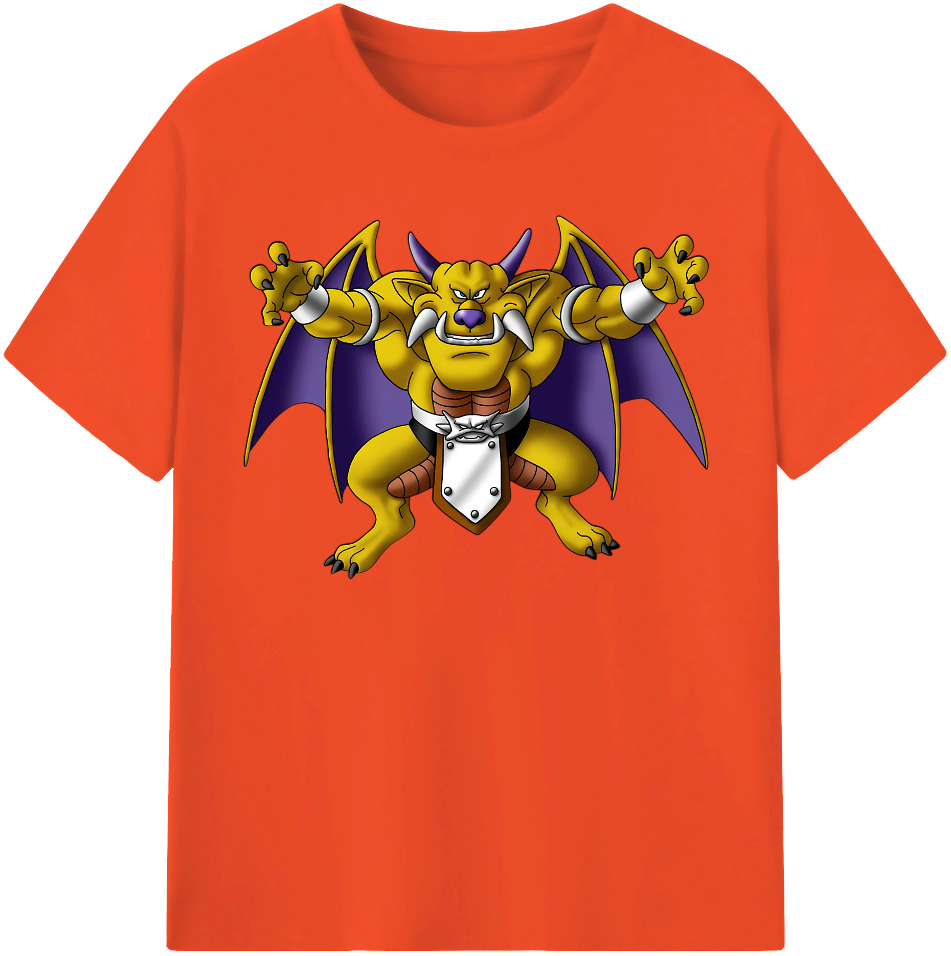 （画像用） ドラゴンクエスト Doragon Kuesuto Dragon Quest 綿100％半袖Tシャツ（フロントプリント）