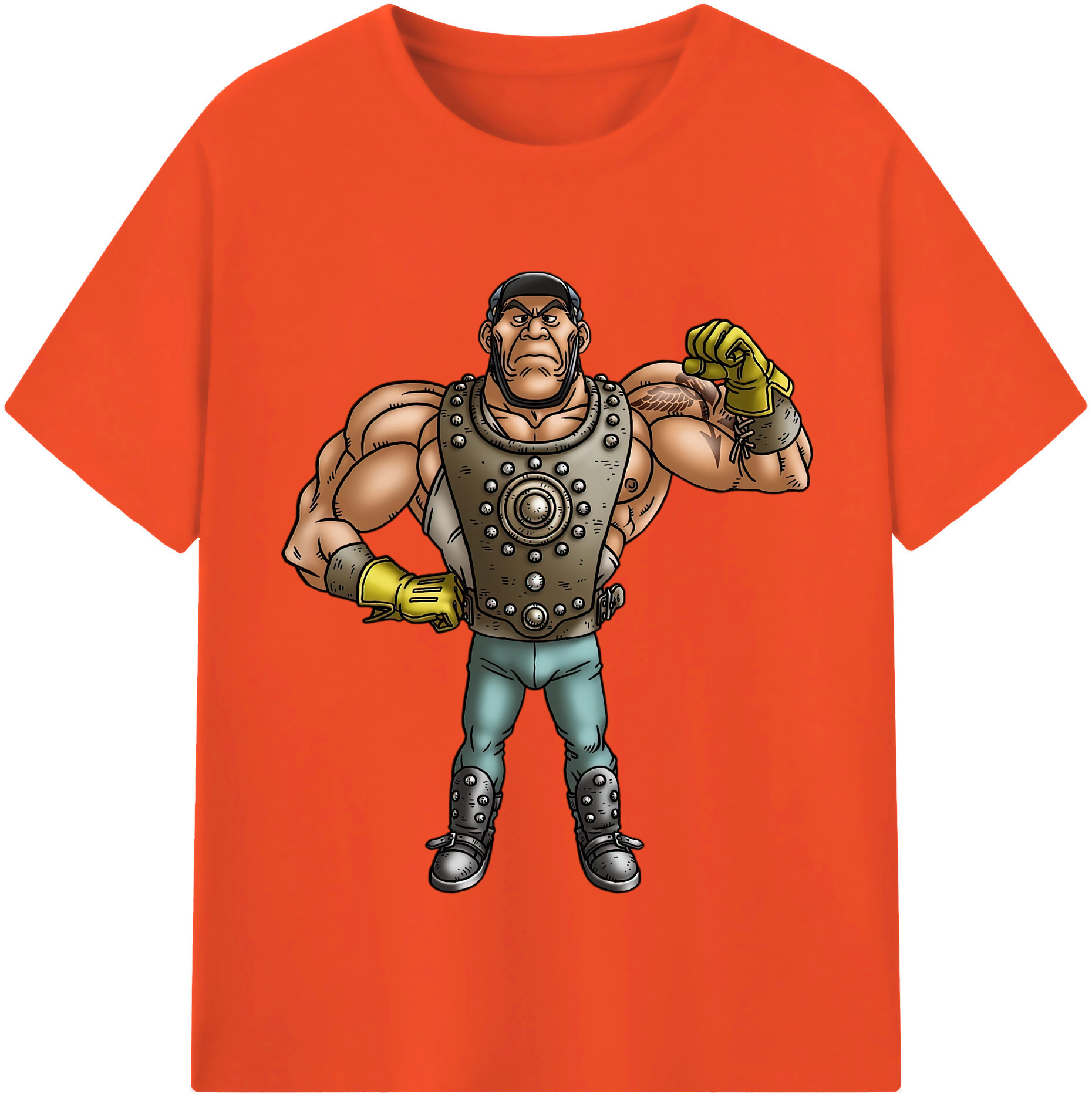 （画像用） ドラゴンクエスト Doragon Kuesuto Dragon Quest 綿100％半袖Tシャツ（フロントプリント）