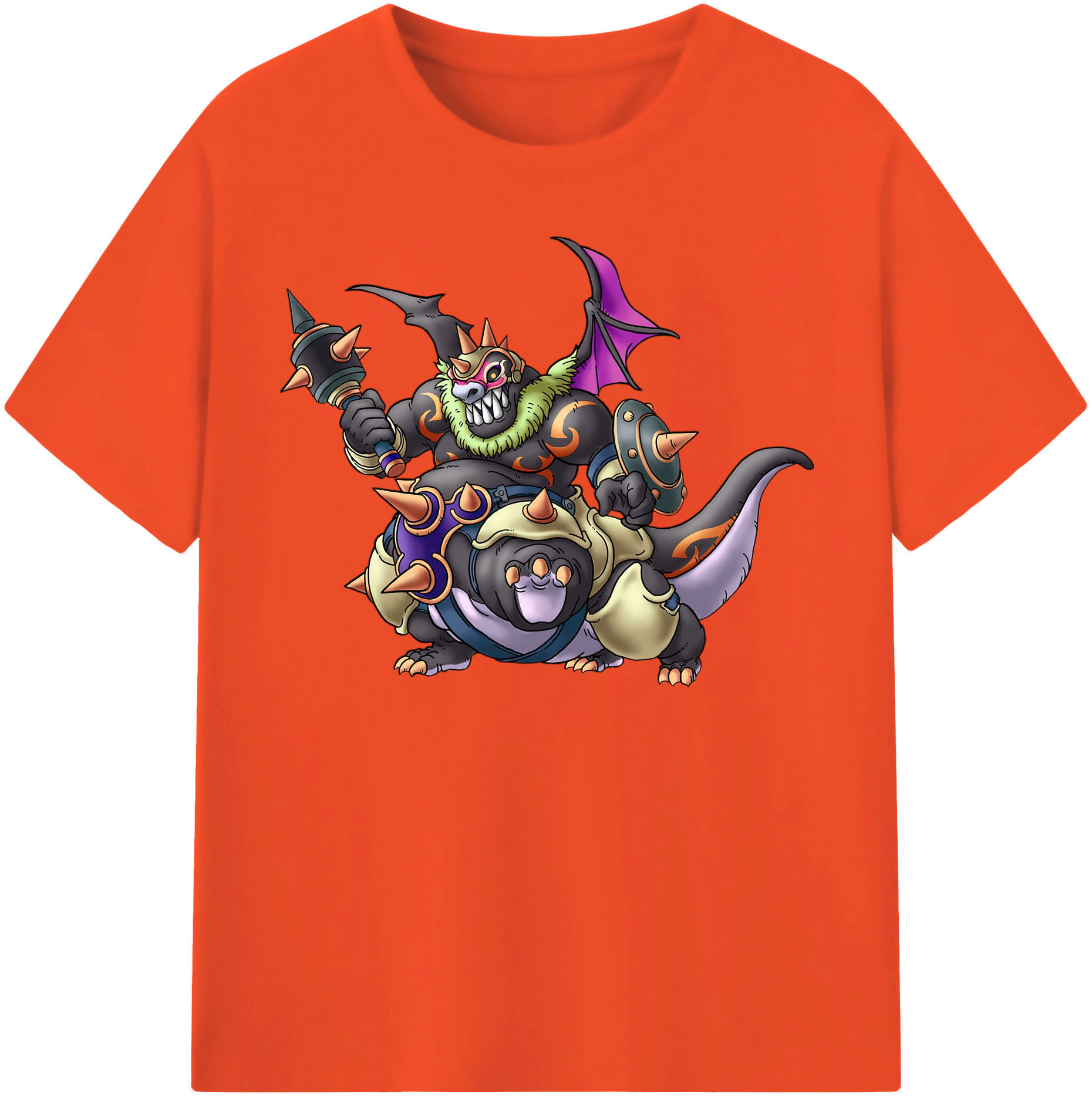 （画像用） ドラゴンクエスト Doragon Kuesuto Dragon Quest 綿100％半袖Tシャツ（フロントプリント）
