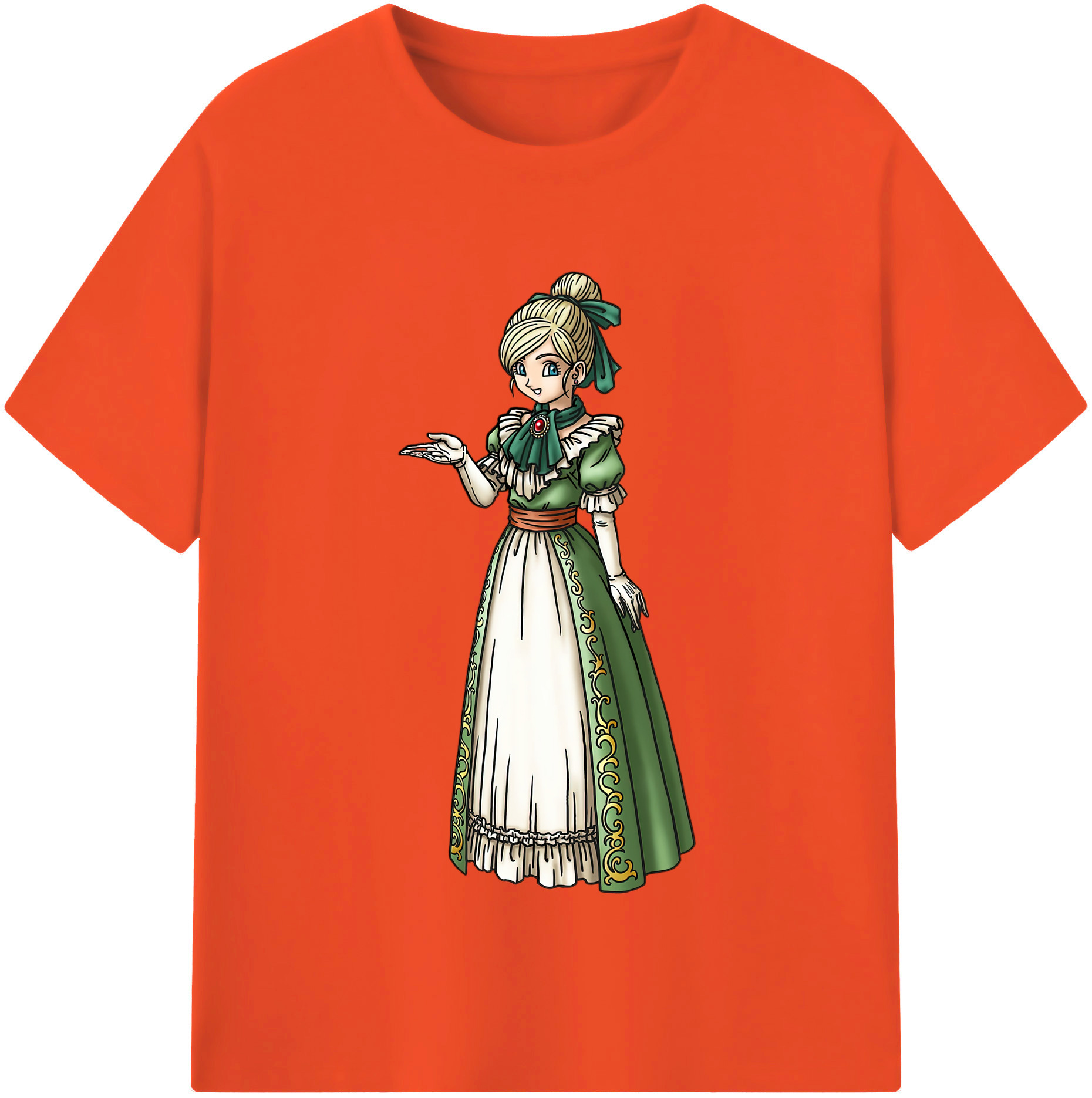 （画像用） ドラゴンクエスト Doragon Kuesuto Dragon Quest 綿100％半袖Tシャツ（フロントプリント）