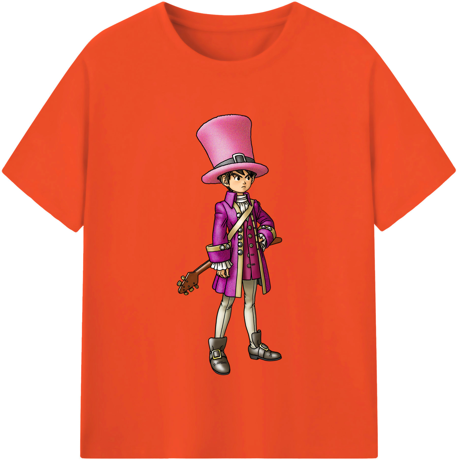 （画像用） ドラゴンクエスト Doragon Kuesuto Dragon Quest 綿100％半袖Tシャツ（フロントプリント）