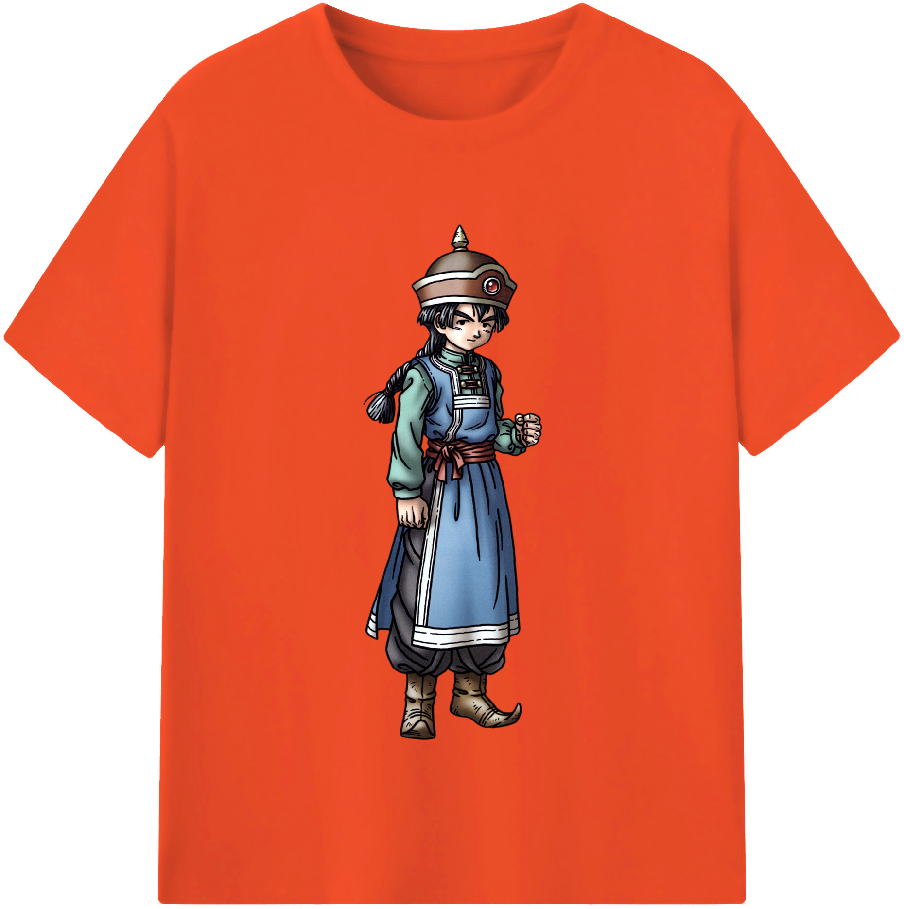 （画像用） ドラゴンクエスト Doragon Kuesuto Dragon Quest 綿100％半袖Tシャツ（フロントプリント）