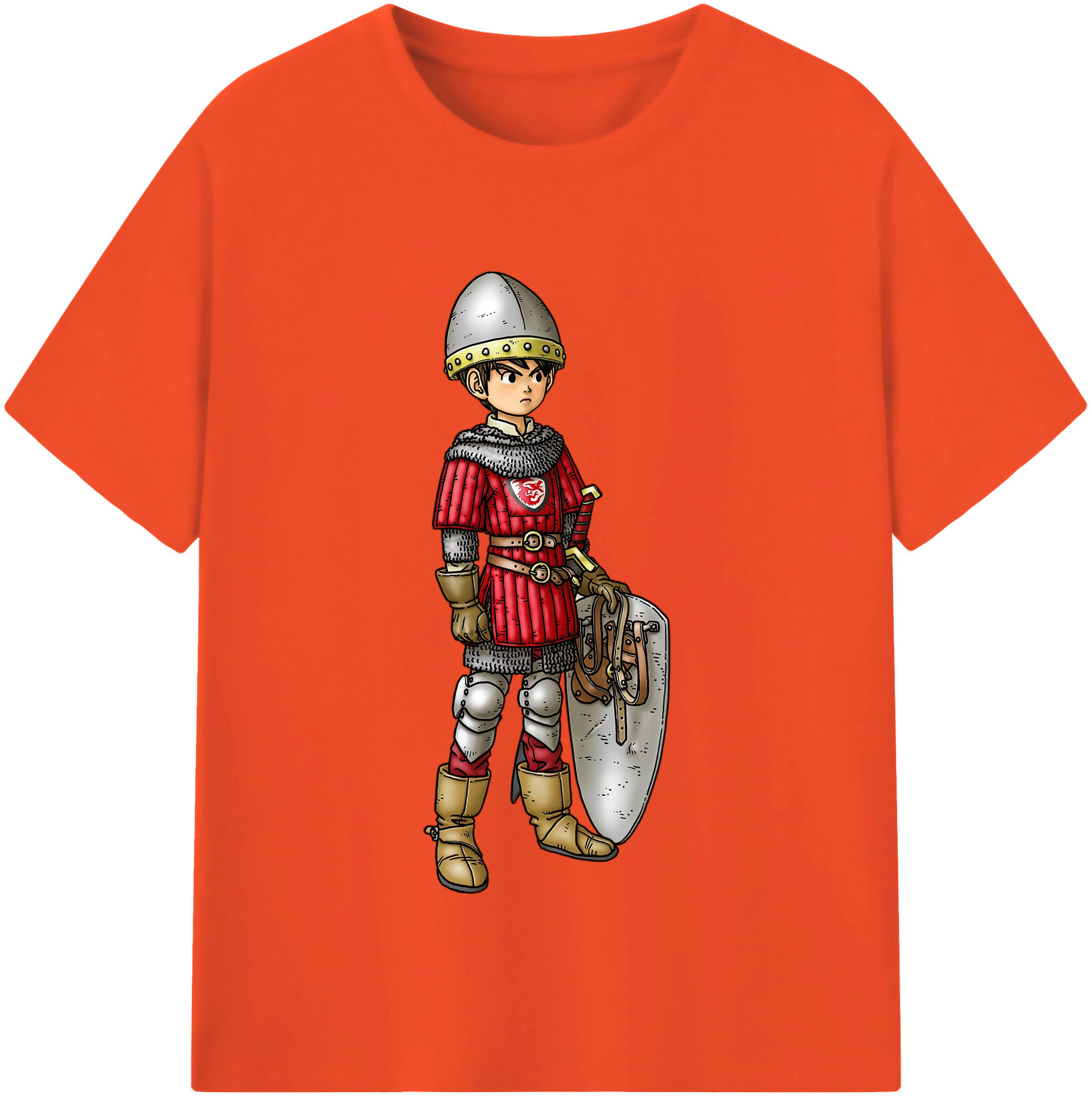 （画像用） ドラゴンクエスト Doragon Kuesuto Dragon Quest 綿100％半袖Tシャツ（フロントプリント）