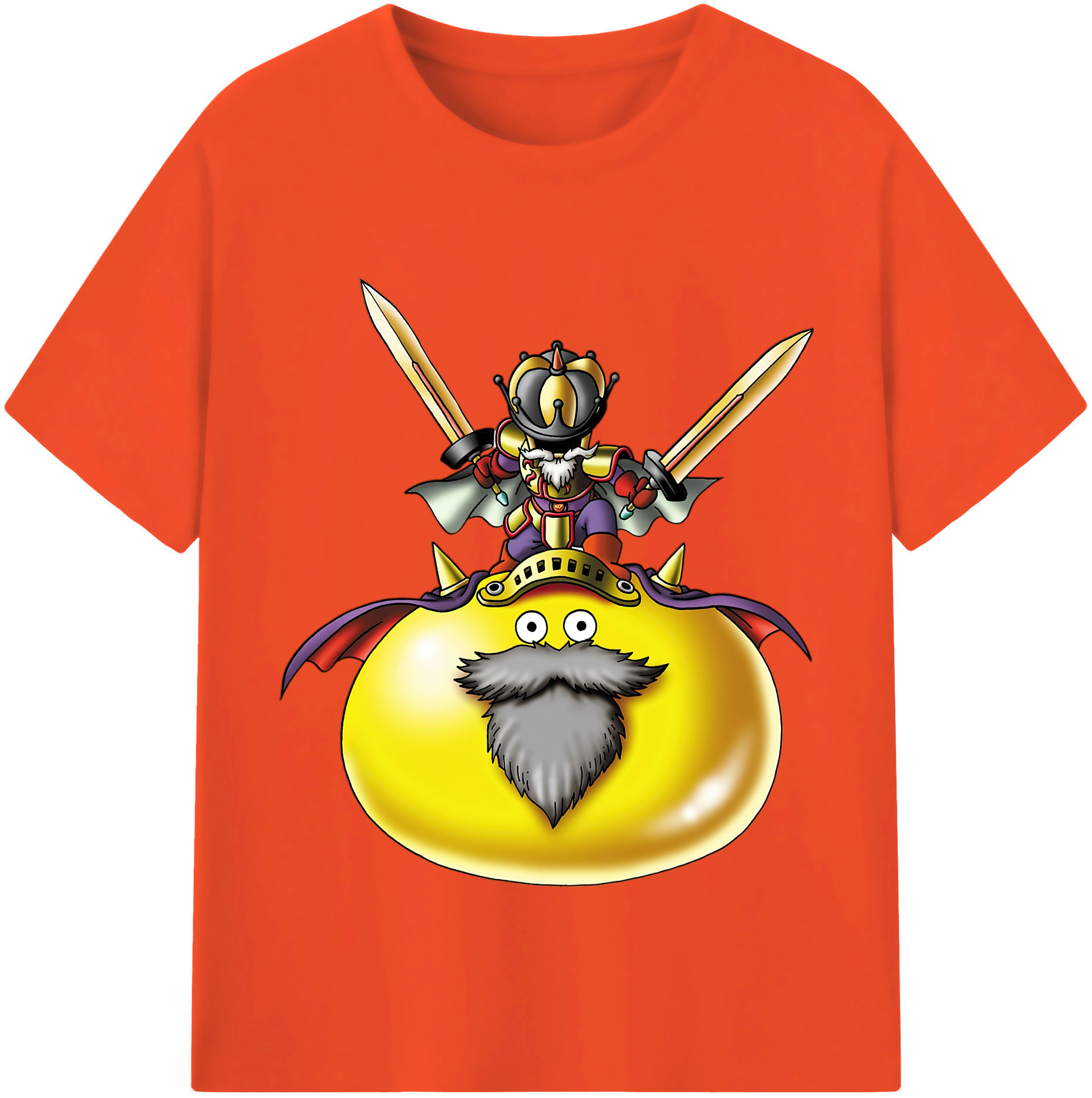 （画像用） ドラゴンクエスト Doragon Kuesuto Dragon Quest 綿100％半袖Tシャツ（フロントプリント）