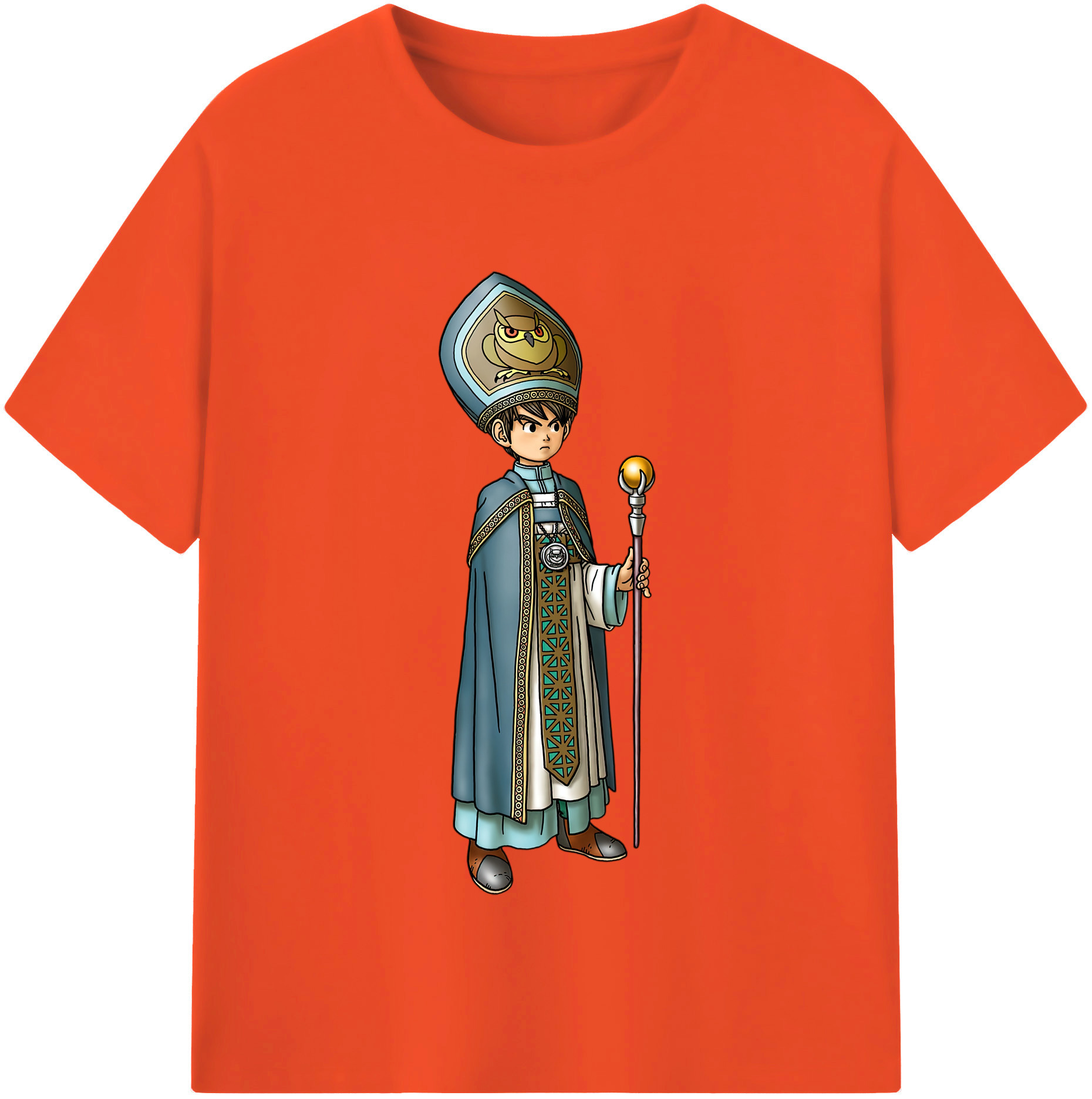 （画像用） ドラゴンクエスト Doragon Kuesuto Dragon Quest 綿100％半袖Tシャツ（フロントプリント）