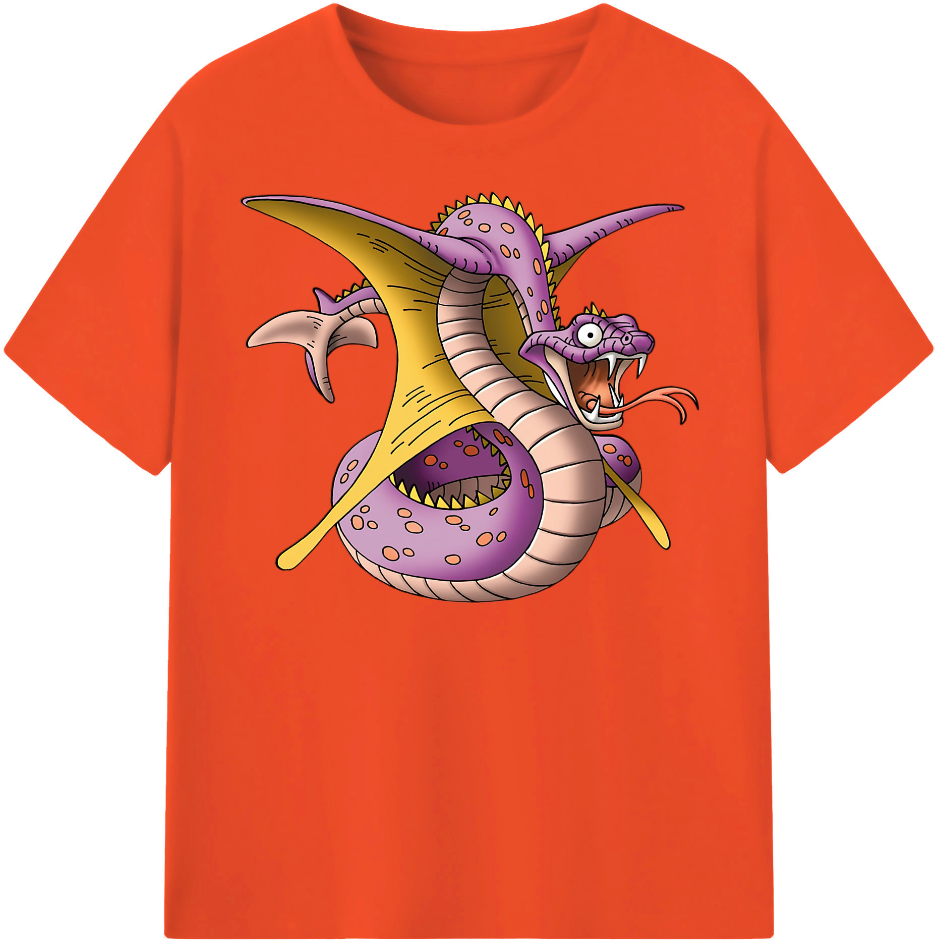 （画像用） ドラゴンクエスト Doragon Kuesuto Dragon Quest 綿100％半袖Tシャツ（フロントプリント）