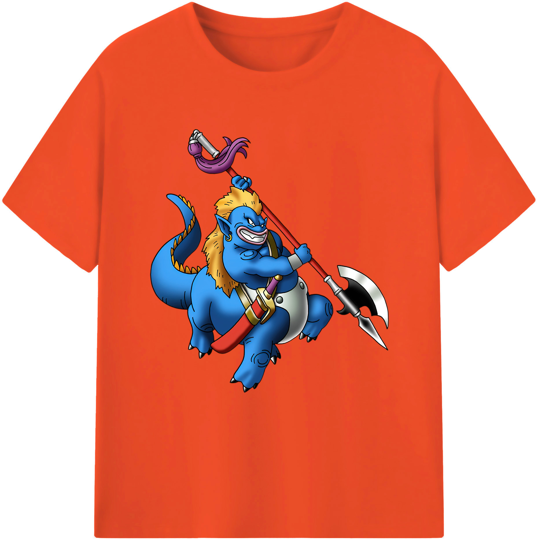 （画像用） ドラゴンクエスト Doragon Kuesuto Dragon Quest 綿100％半袖Tシャツ（フロントプリント）