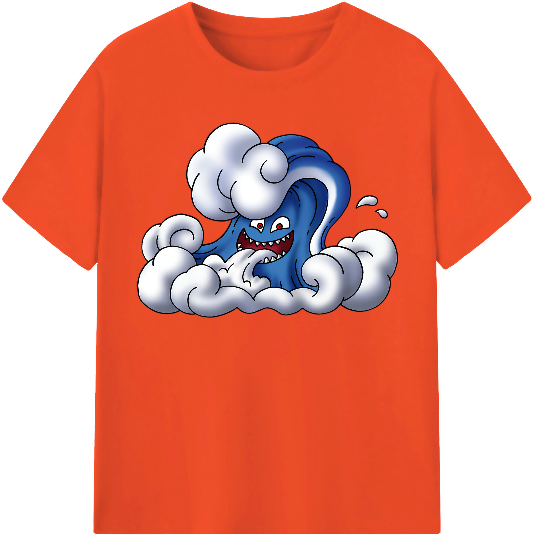 （画像用） ドラゴンクエスト Doragon Kuesuto Dragon Quest 綿100％半袖Tシャツ（フロントプリント）