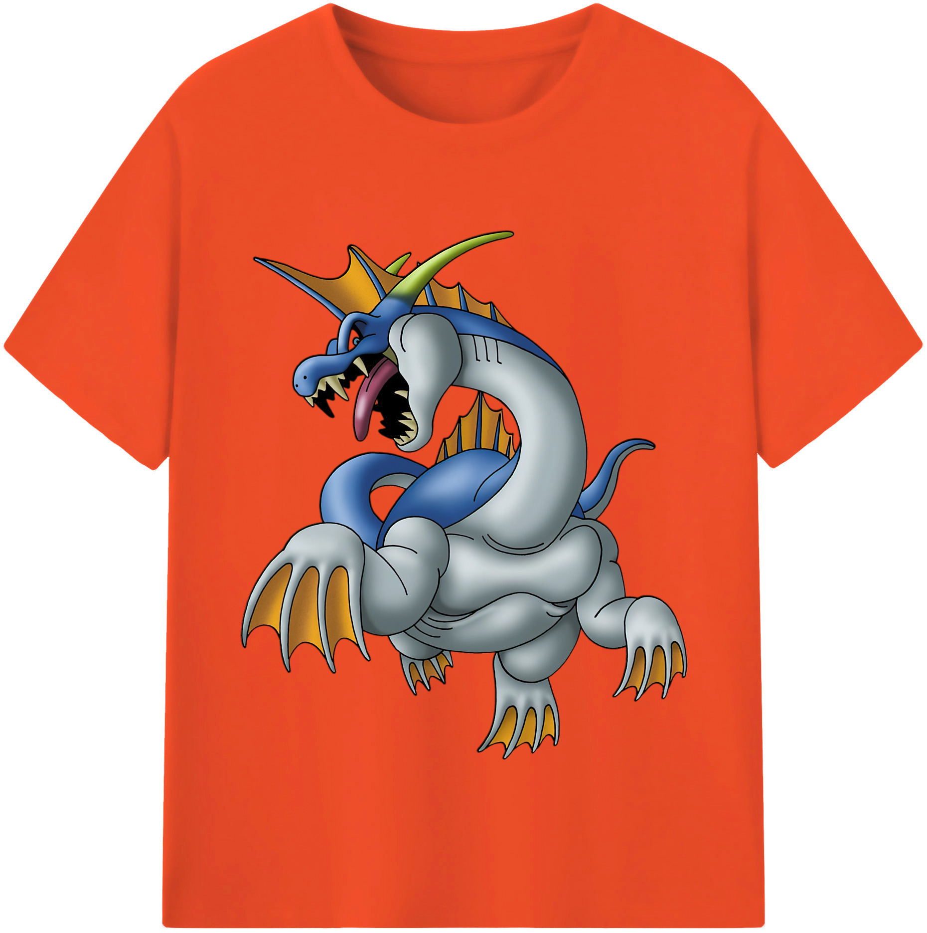 （画像用） ドラゴンクエスト Doragon Kuesuto Dragon Quest 綿100％半袖Tシャツ（フロントプリント）