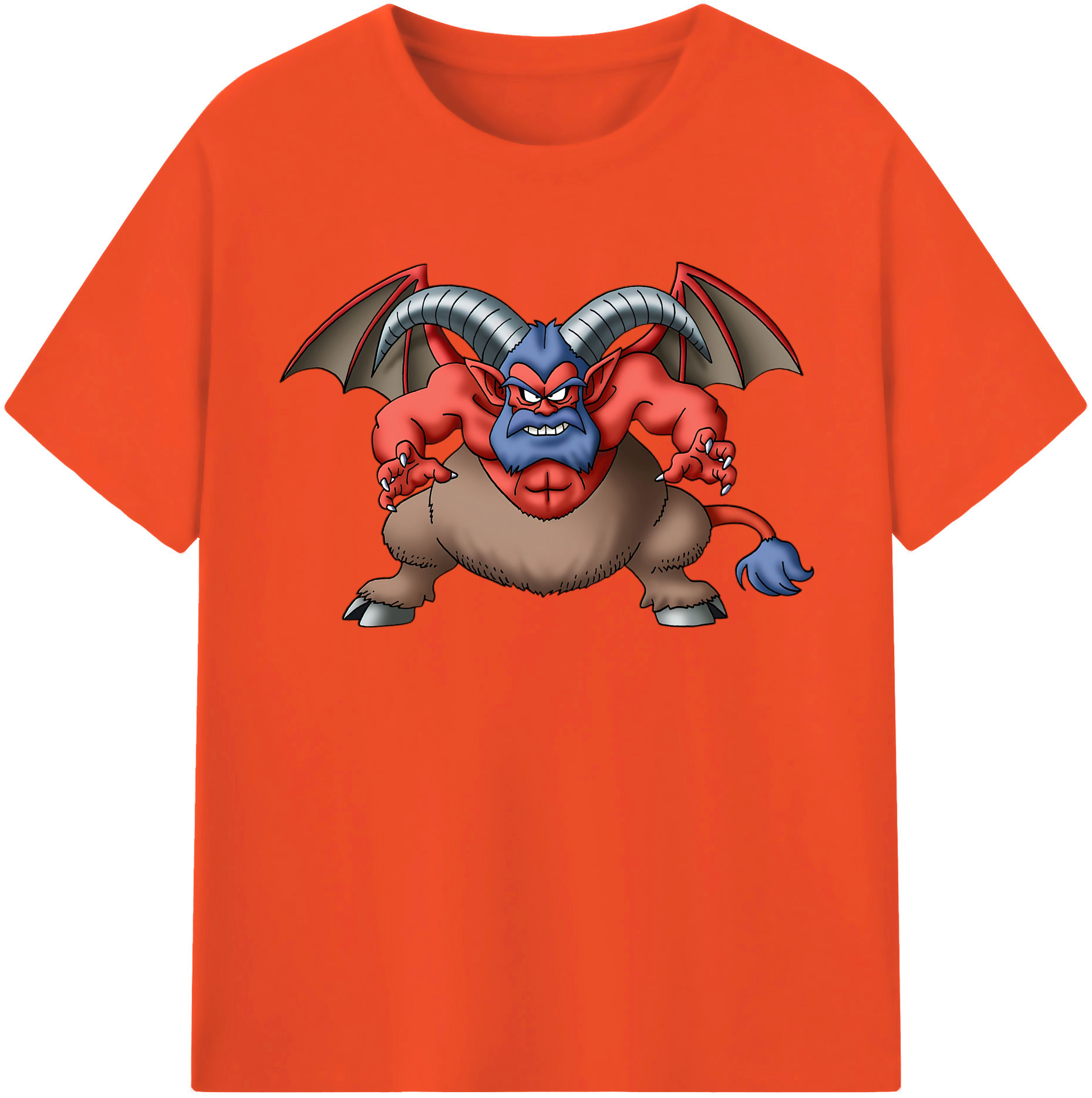 （画像用） ドラゴンクエスト Doragon Kuesuto Dragon Quest 綿100％半袖Tシャツ（フロントプリント）
