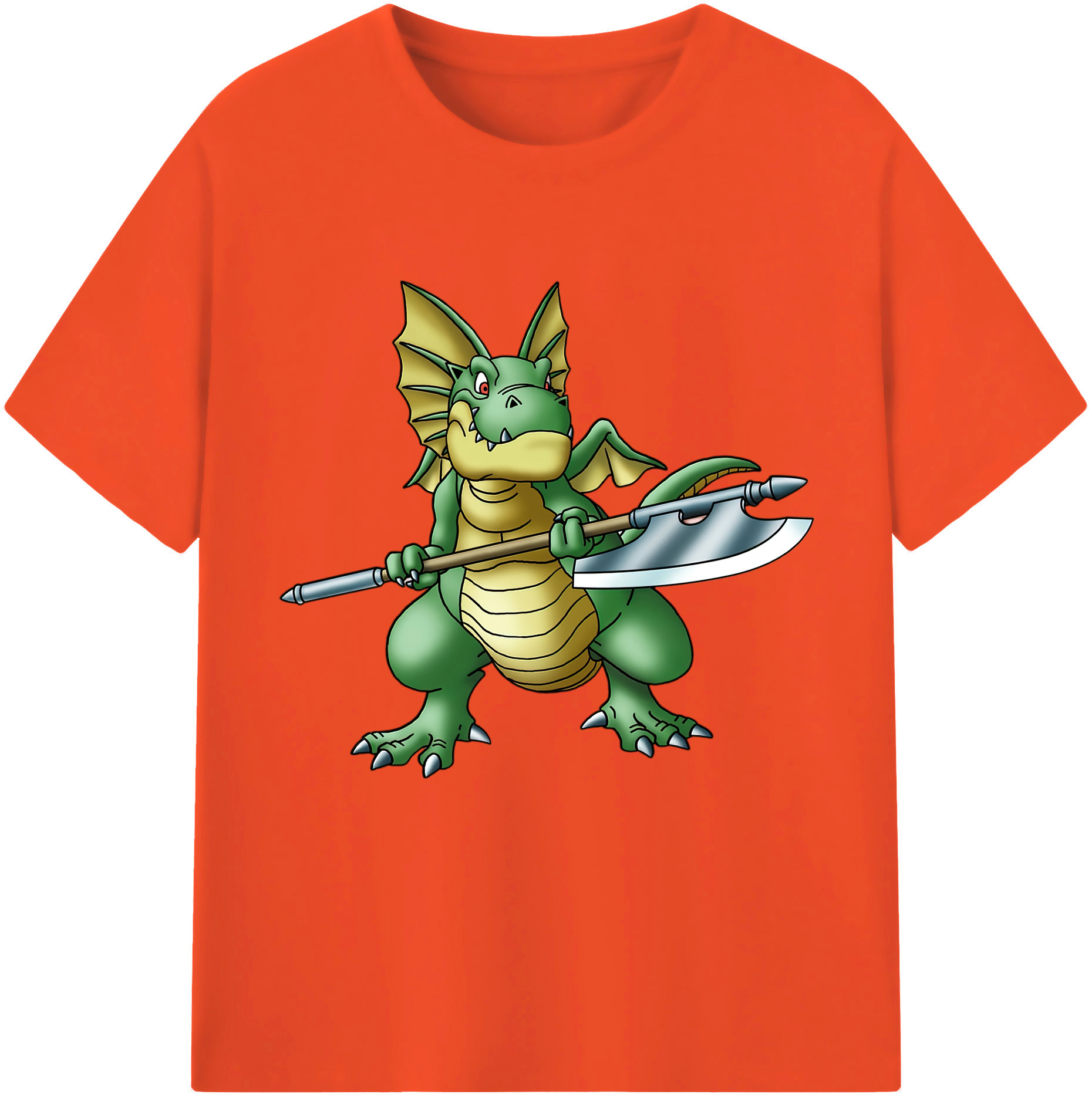 （画像用） ドラゴンクエスト Doragon Kuesuto Dragon Quest 綿100％半袖Tシャツ（フロントプリント）
