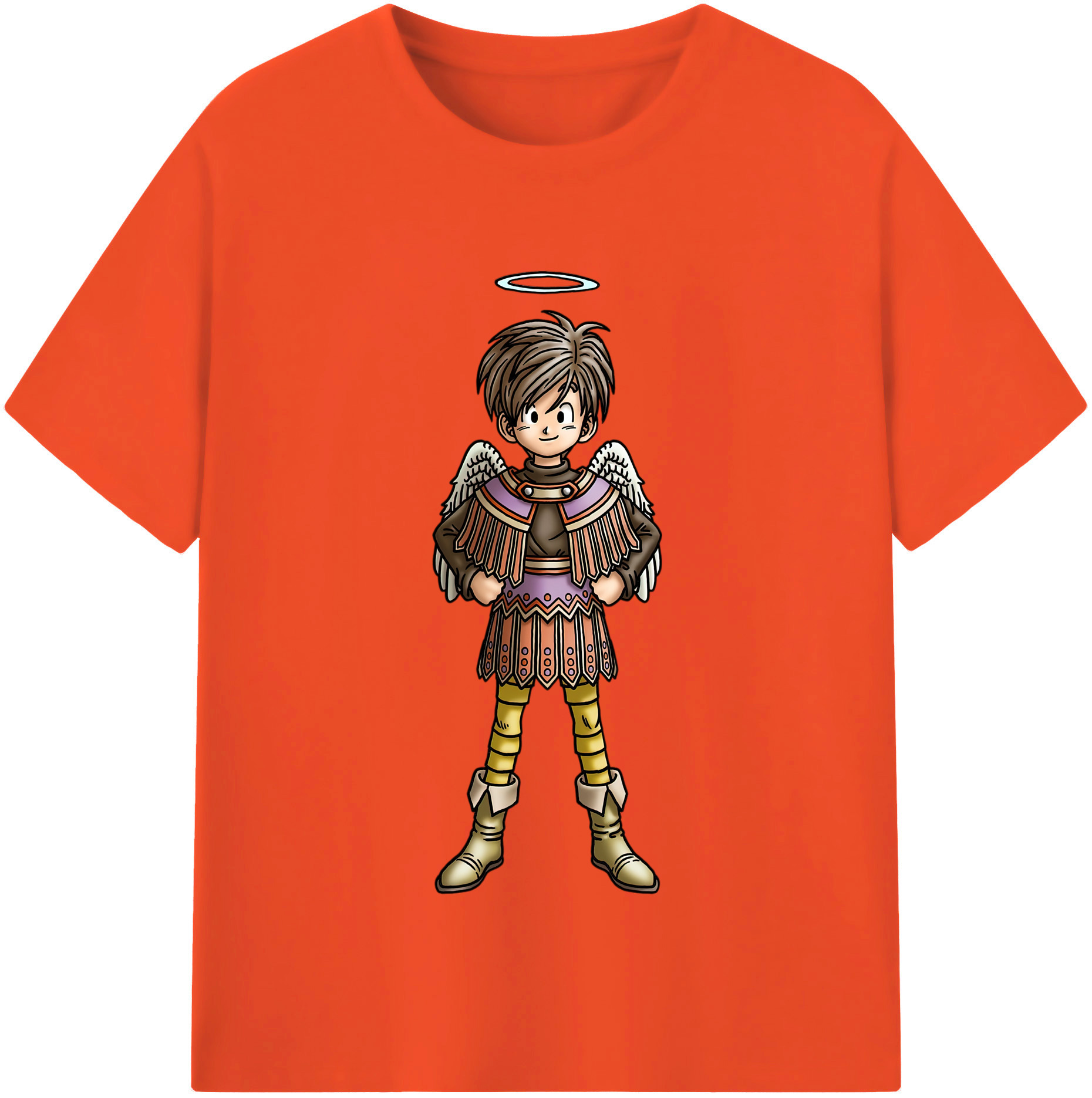 （画像用） ドラゴンクエスト Doragon Kuesuto Dragon Quest 綿100％半袖Tシャツ（フロントプリント）