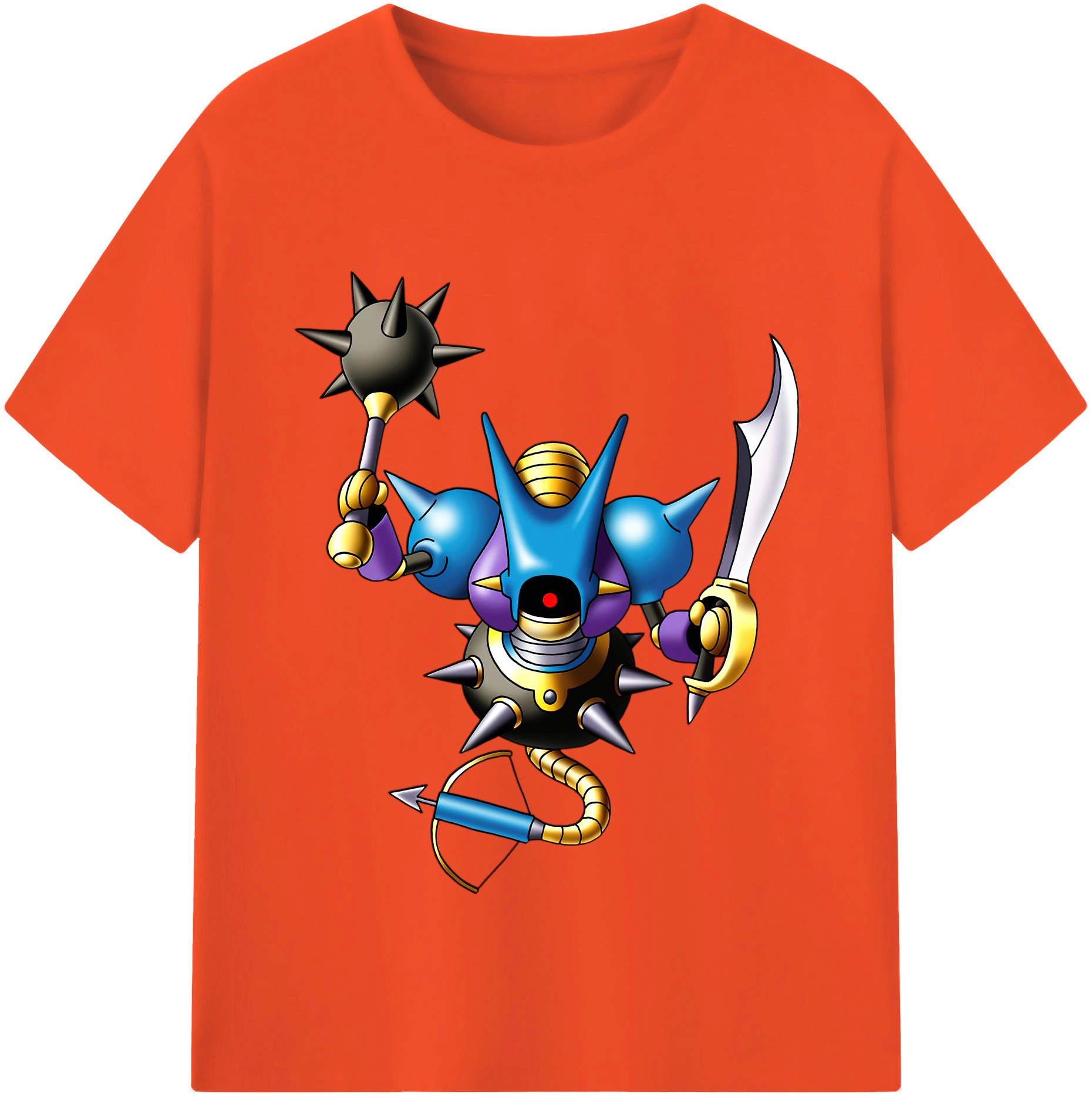（画像用） ドラゴンクエスト Doragon Kuesuto Dragon Quest 綿100％半袖Tシャツ（フロントプリント）